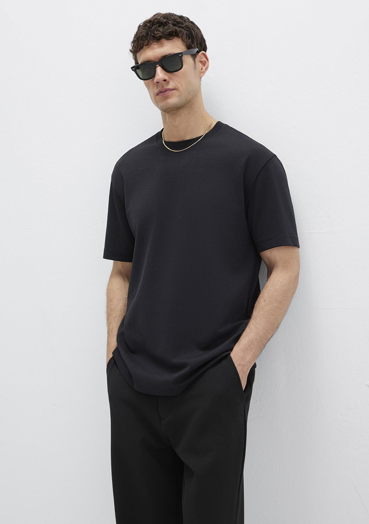 Mavi Mavi Black Siyah Basic Tişört Loose Fit / Bol Rahat Kesim 0612731-900