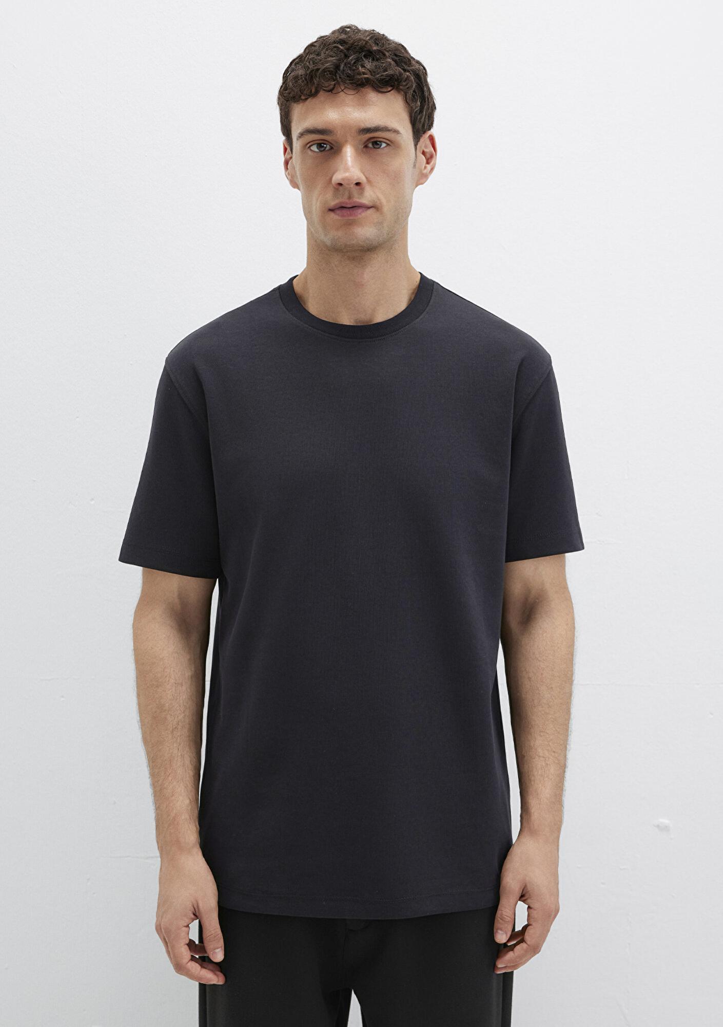 Mavi Mavi Black Siyah Basic Tişört Loose Fit / Bol Rahat Kesim 0612731-900