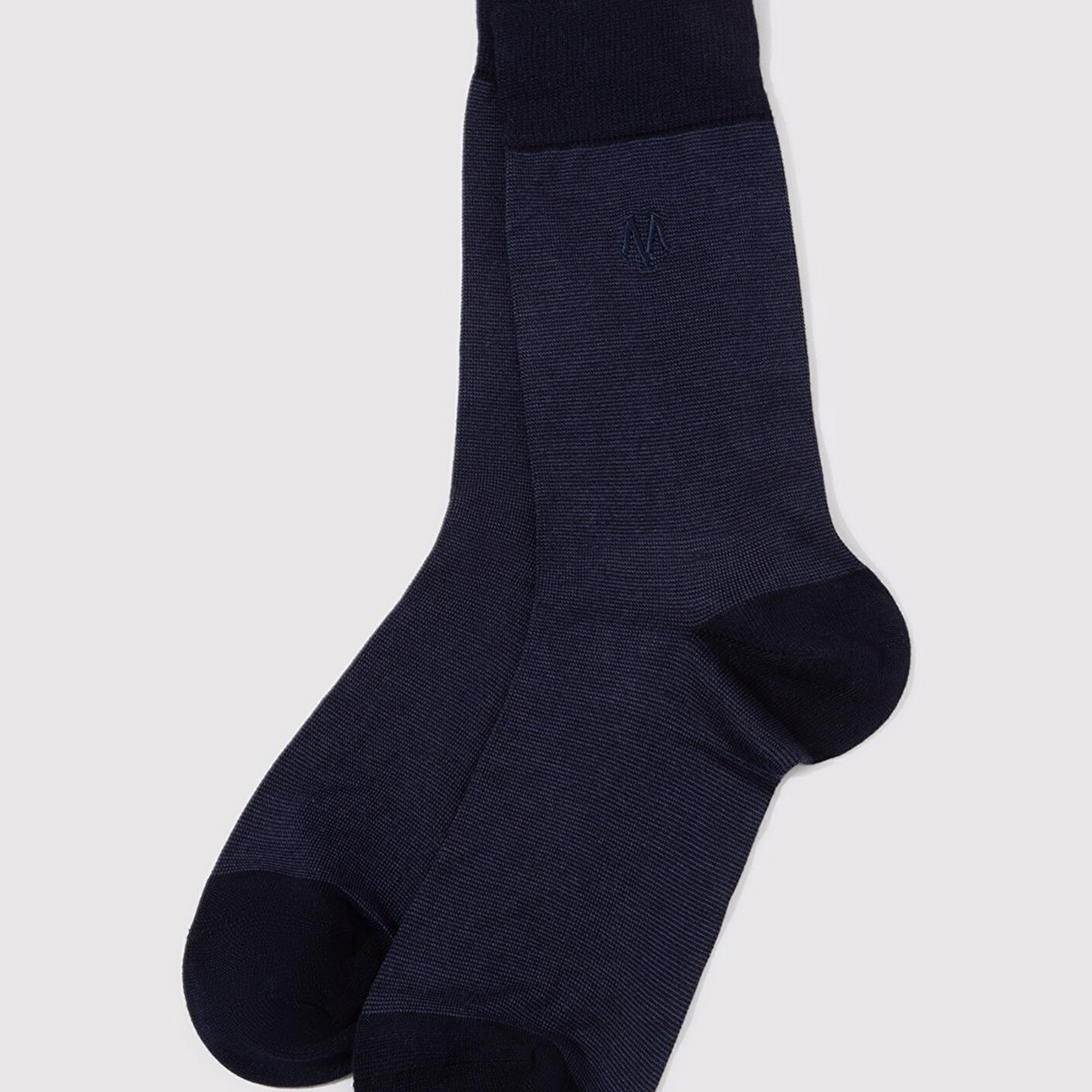 Mavi Mühür Logo Baskılı Lacivert Soket Çorap 0911365-25723