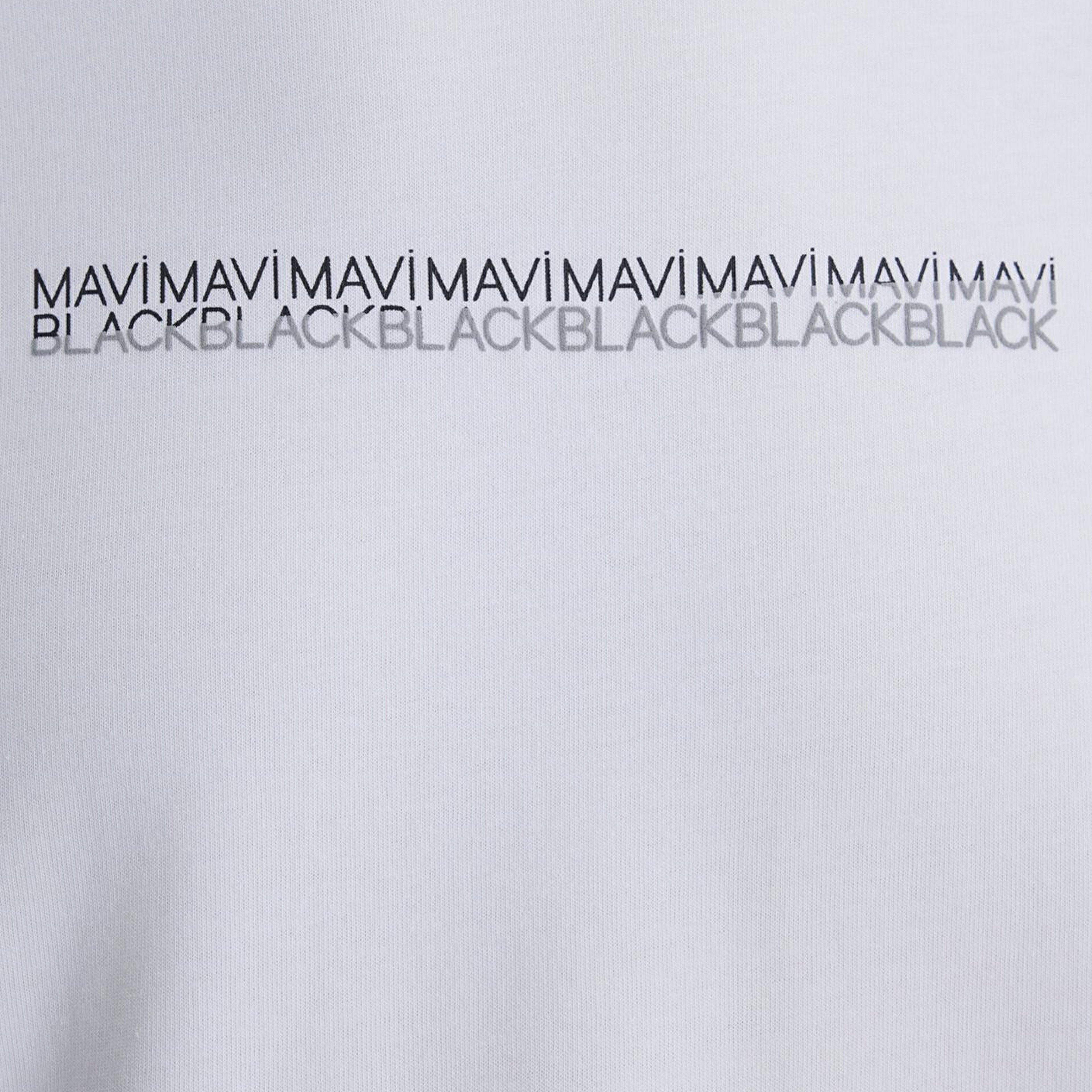 Mavi Mavi Black Baskılı Beyaz Tişört Regular Fit / Normal Kesim 0612647-620