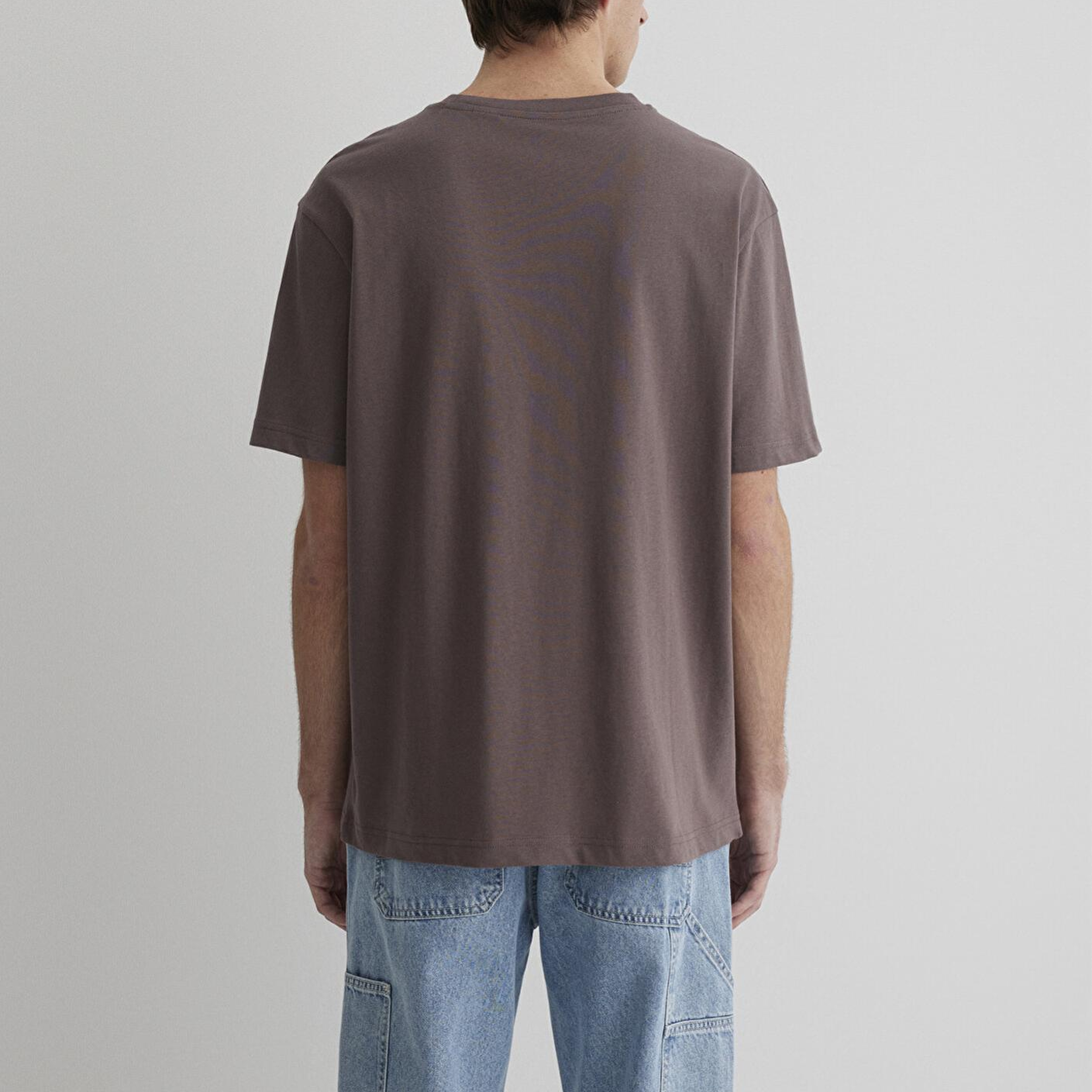 Mavi Tazmanya Canavarı Baskılı Mor Tişört Loose Fit / Bol Rahat Kesim 0612657-70423