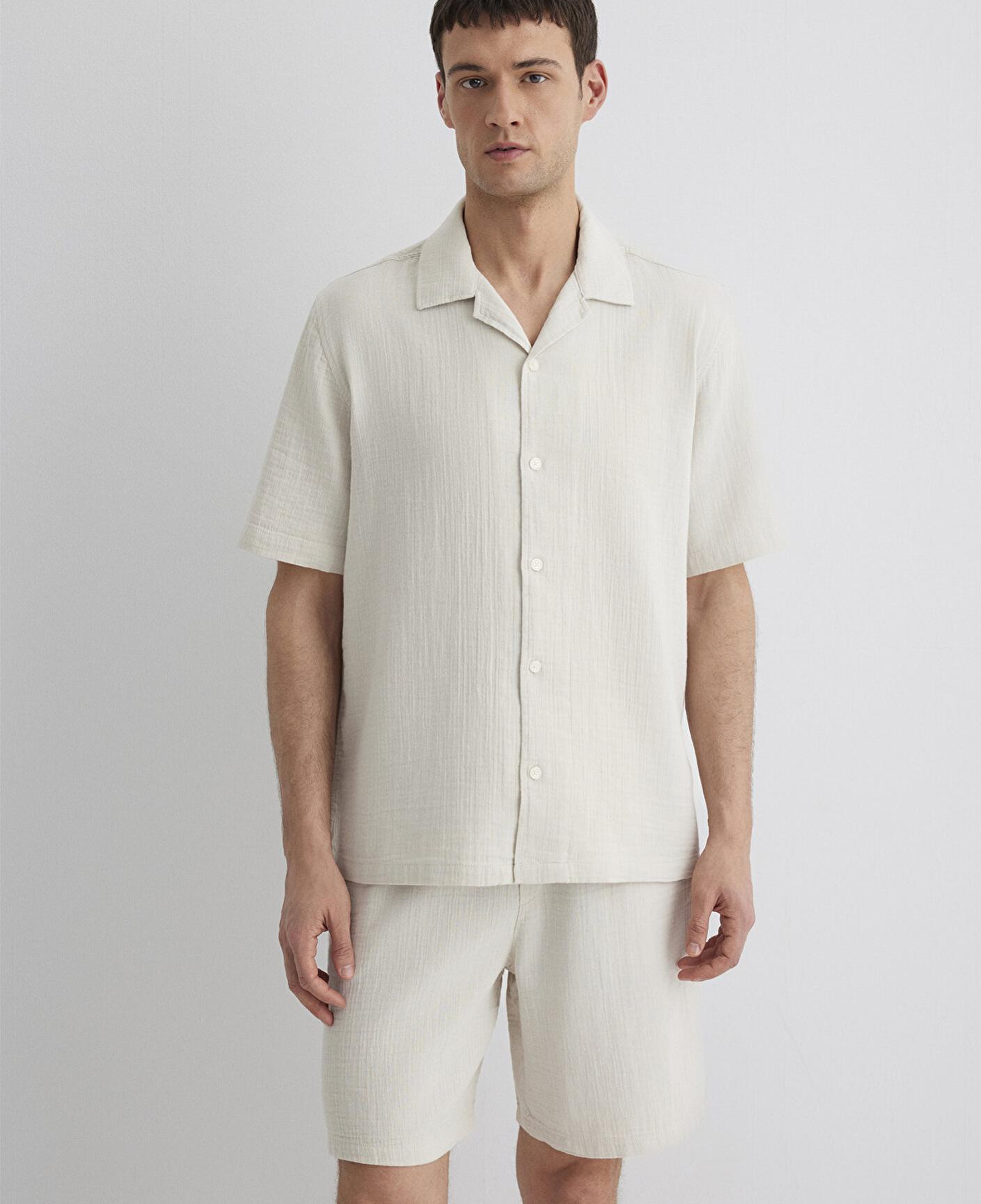Mavi Ekru Gömlek Regular Fit / Normal Kesim 0211532-70134