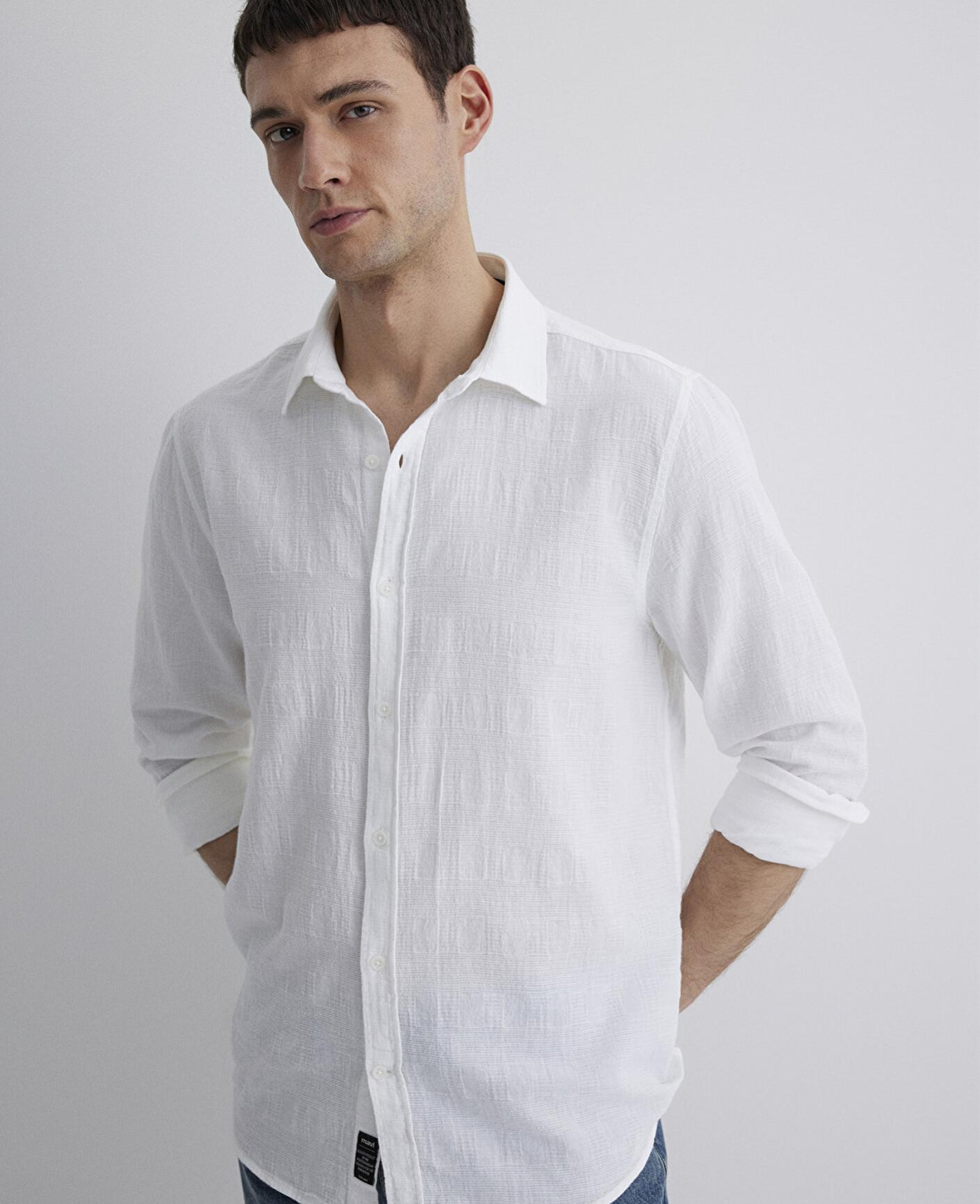 Mavi Beyaz Gömlek Slim Fit / Dar Kesim 0211548-70057