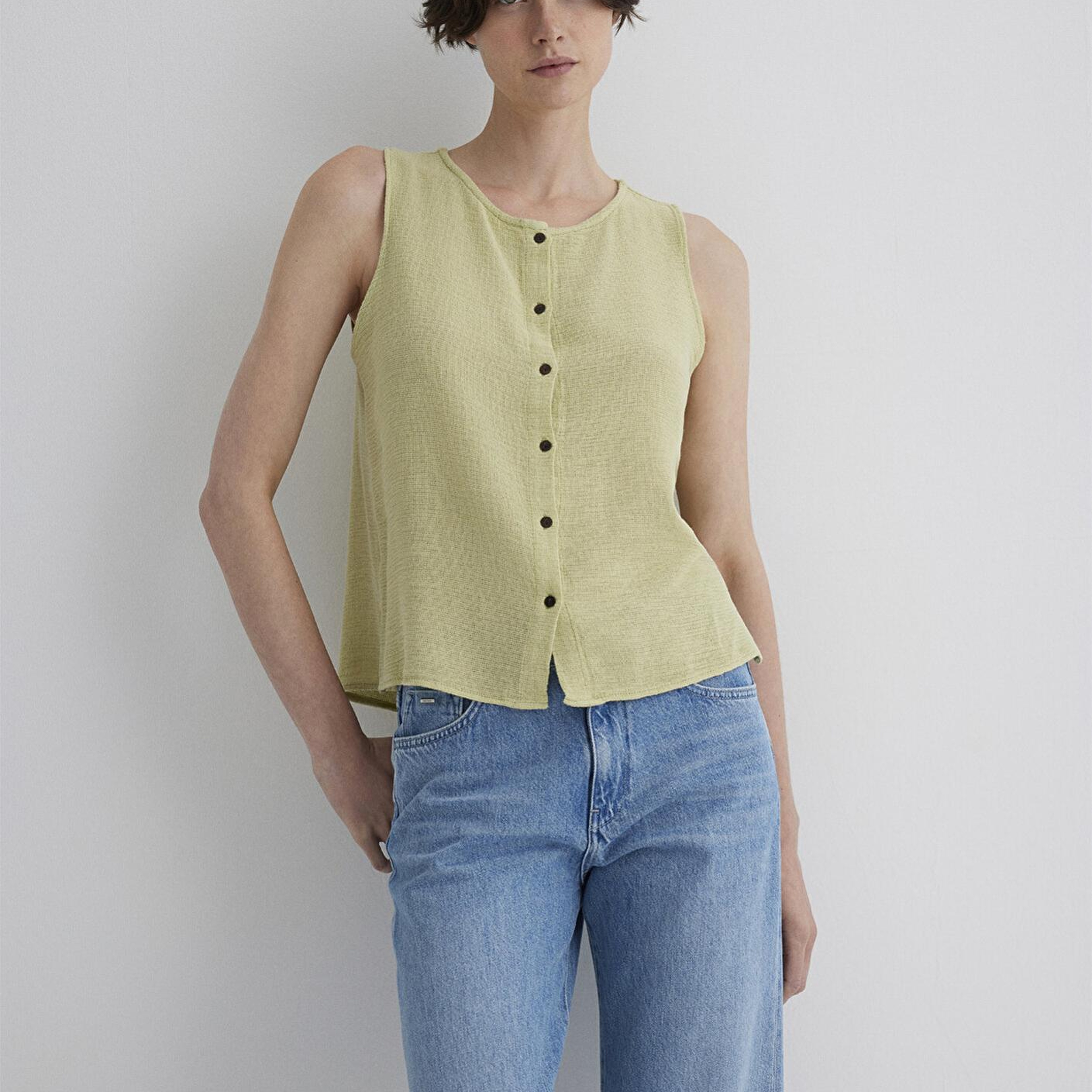 Mavi Kolsuz Yeşil Bluz 1210710-71515