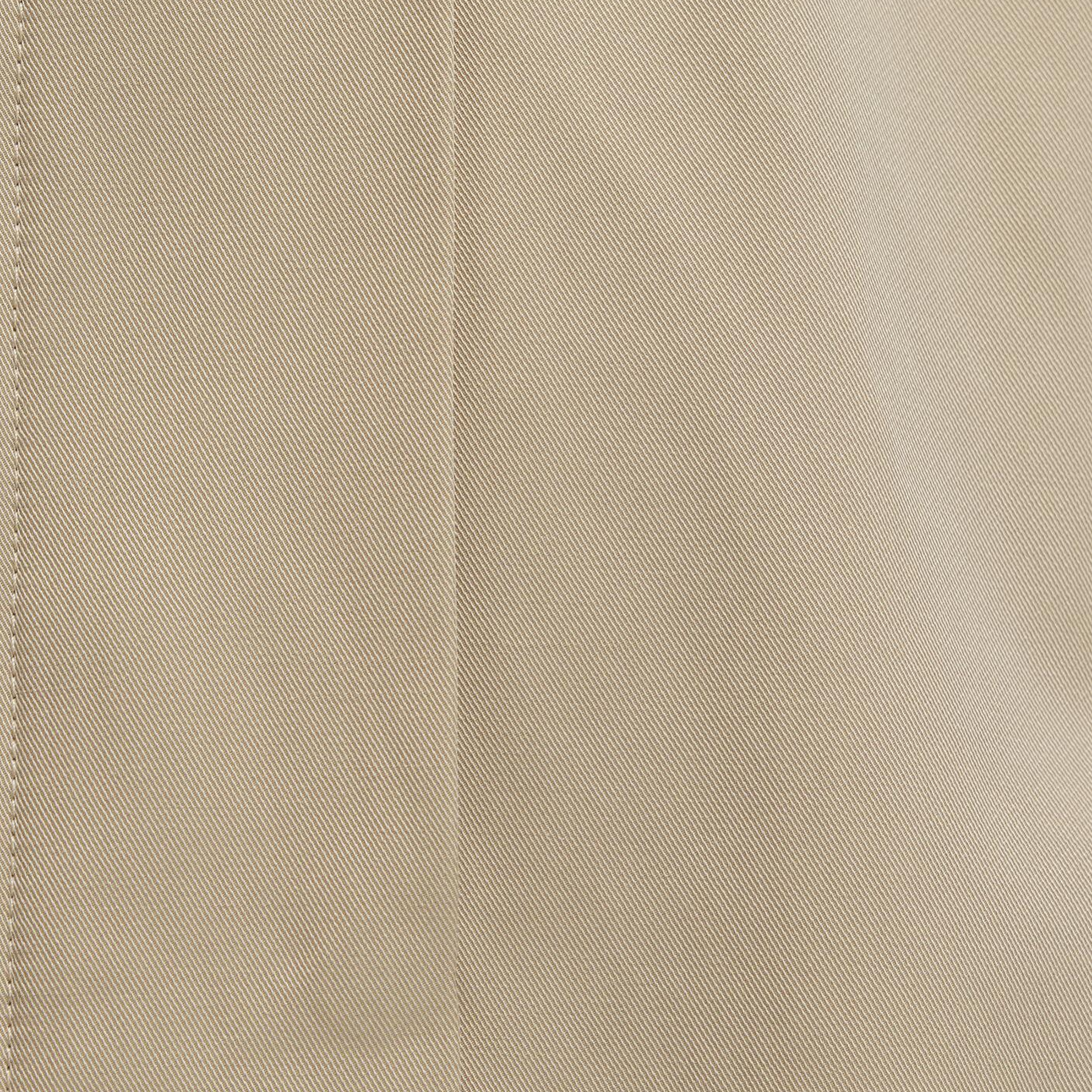 Mavi Dik Yaka Bej Ceket Oversize / Geniş Kesim 1110647-35565