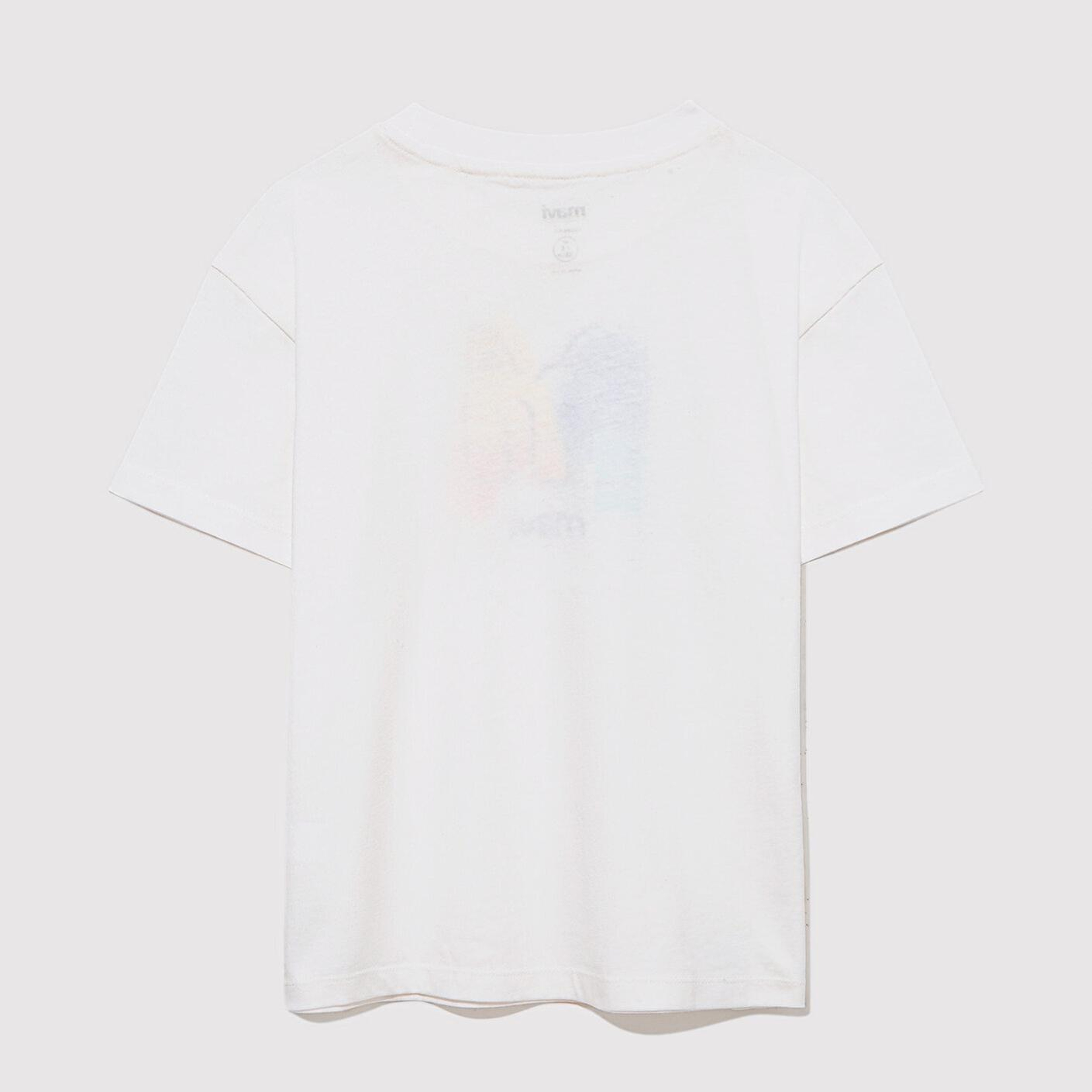 Mavi Mavi Logo Kedi Baskılı Ekru Tişört Loose Fit / Bol Rahat Kesim 7610339-70057