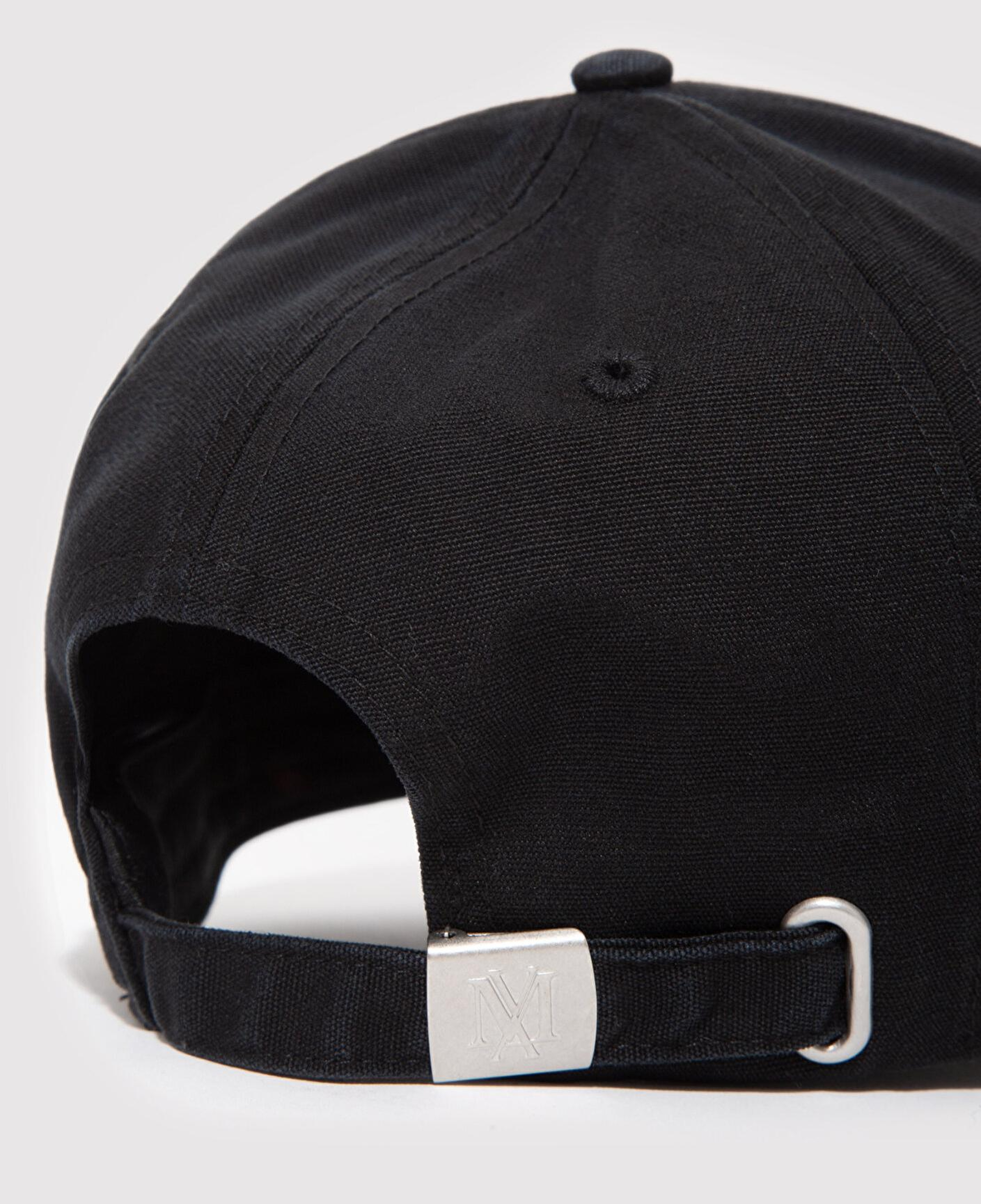 Mavi Nakışlı Siyah Şapka 0911807-900