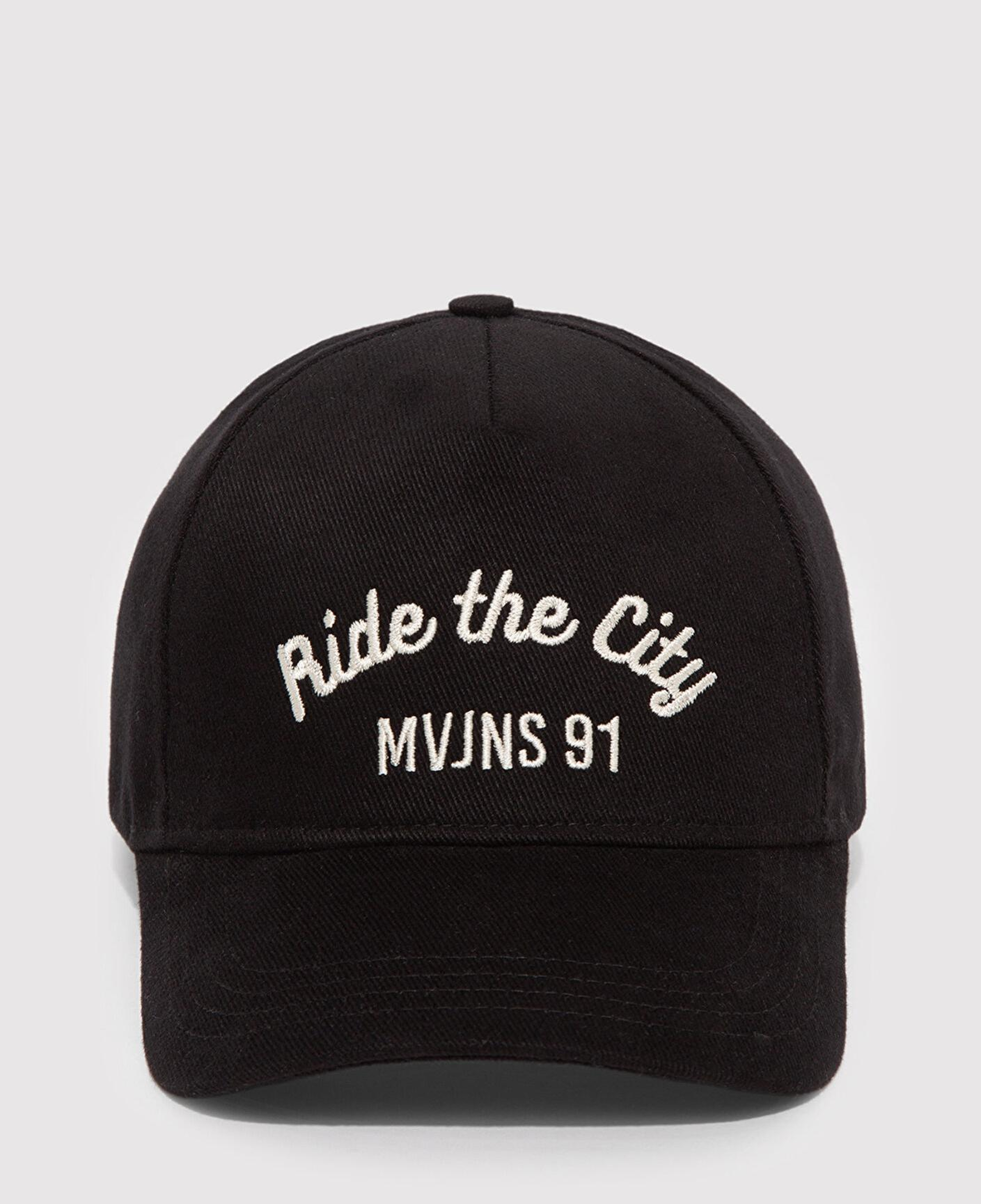 Mavi Ride The City Nakışlı Siyah Şapka 0911925-900