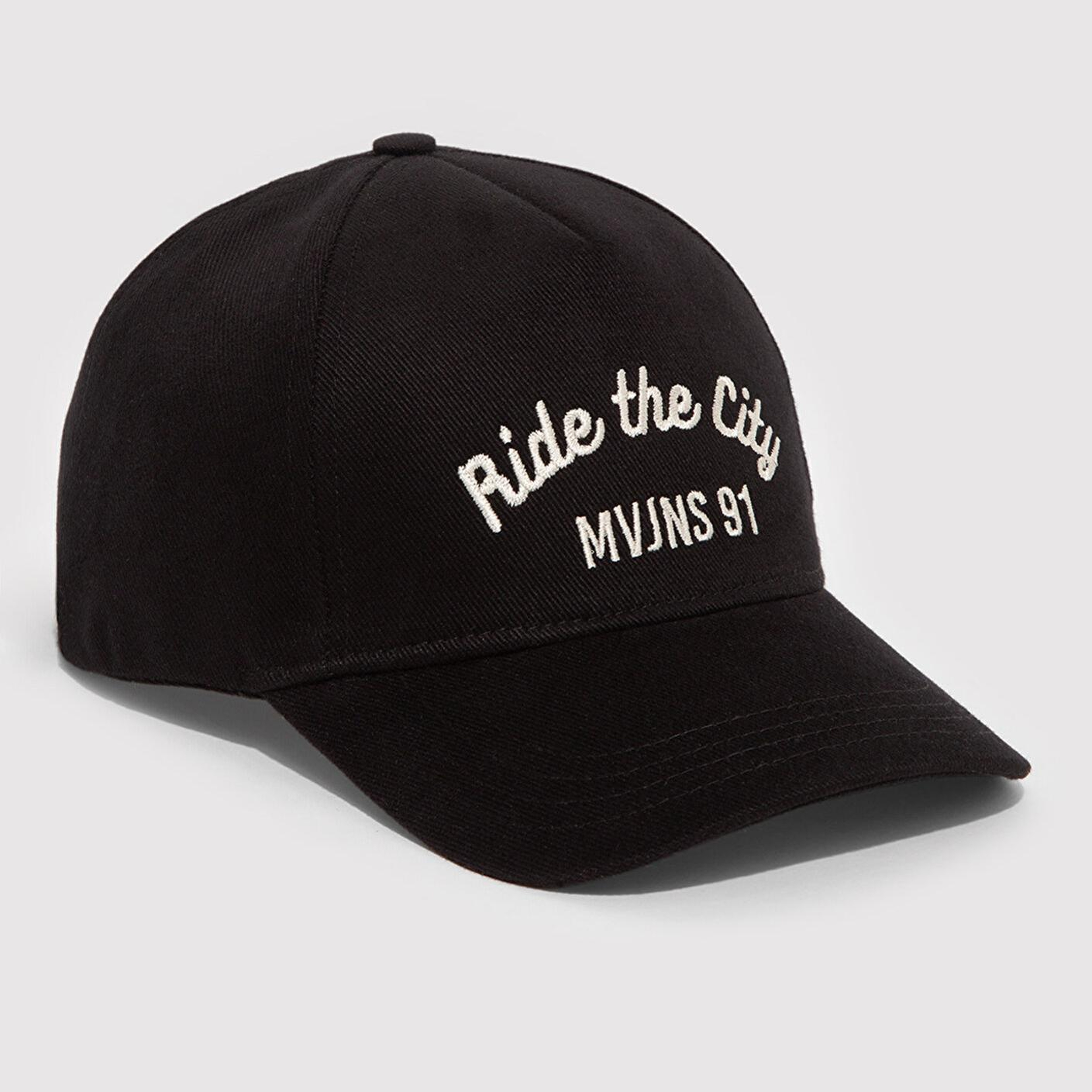 Mavi Ride The City Nakışlı Siyah Şapka 0911925-900