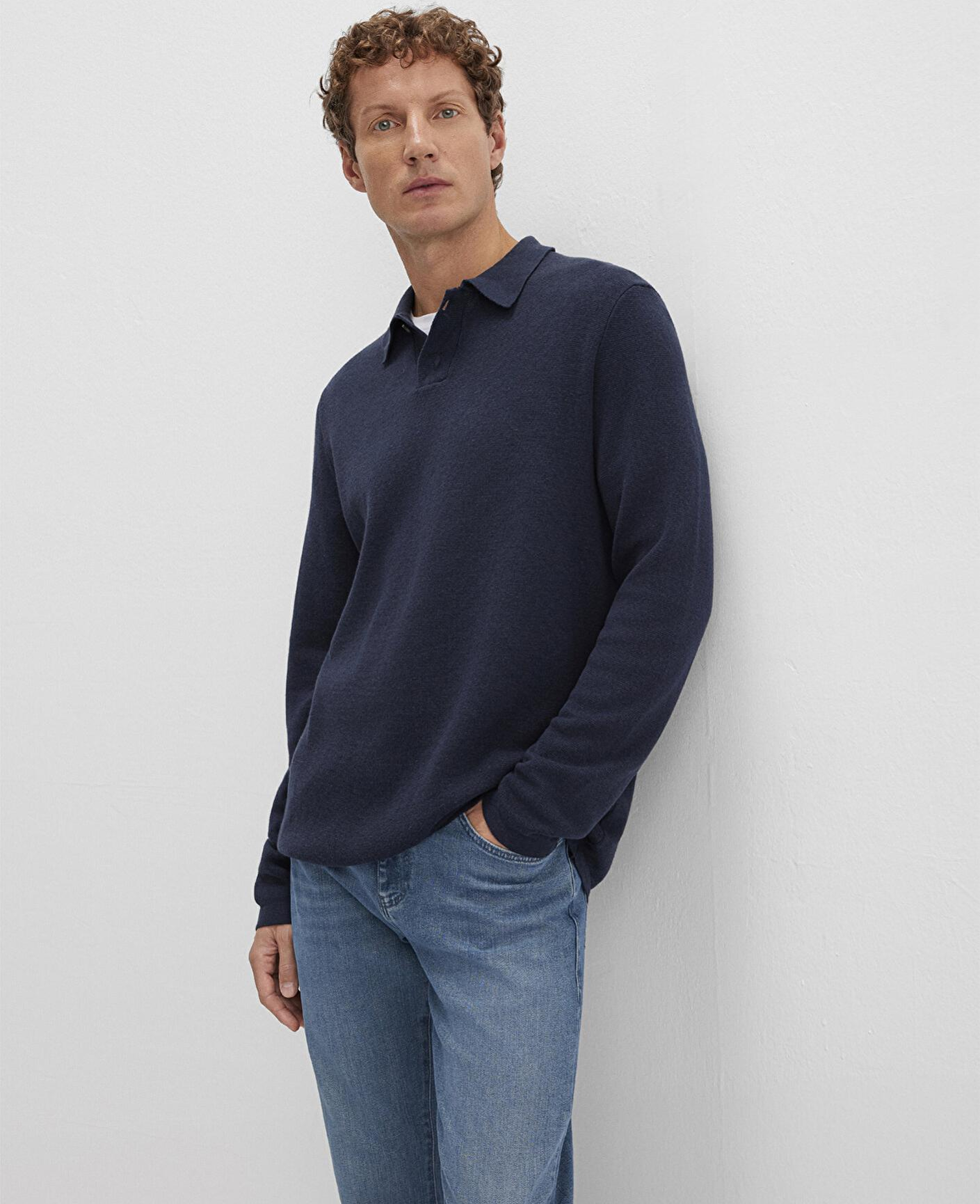 Mavi Lacivert Triko Polo 0710352-70490