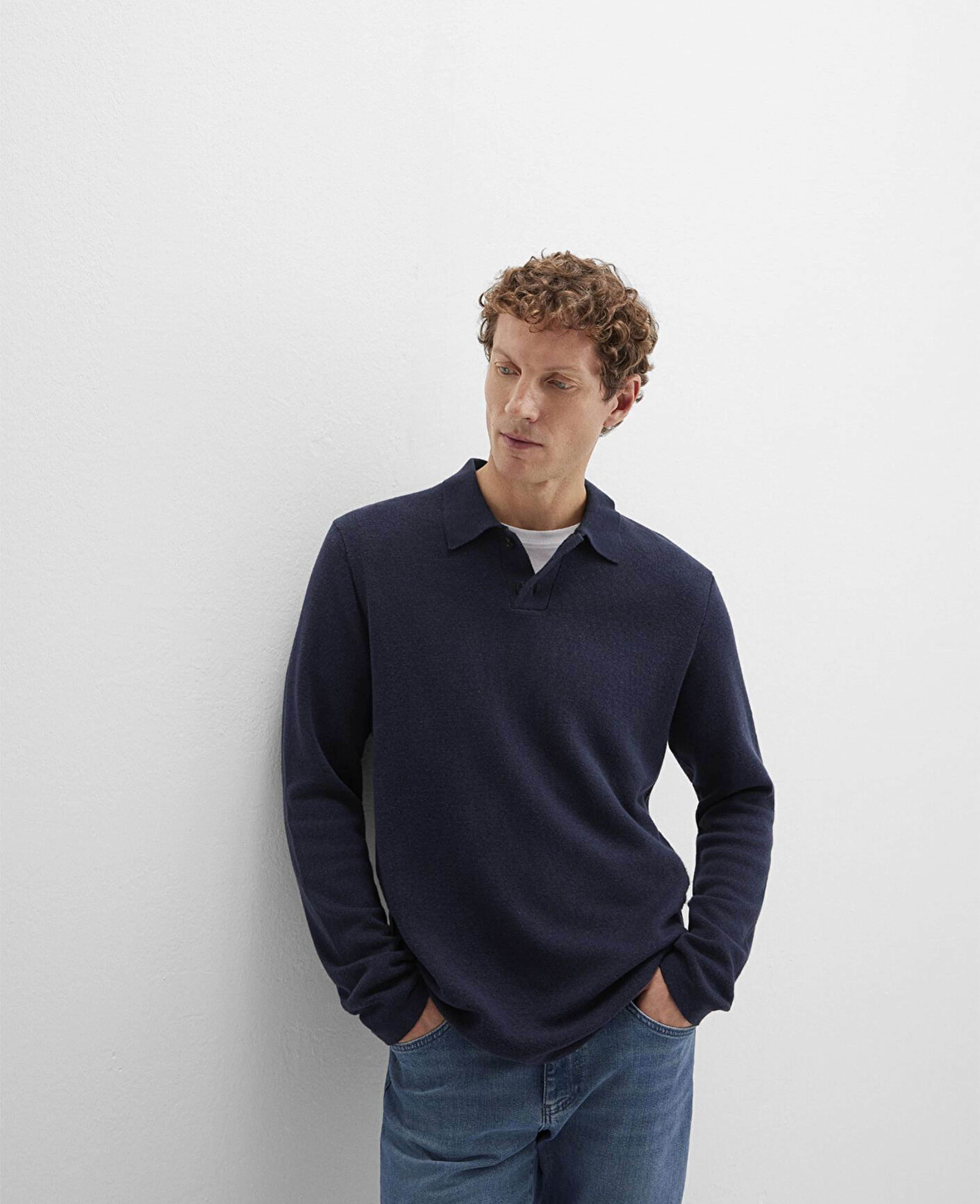 Mavi Lacivert Triko Polo 0710352-70490