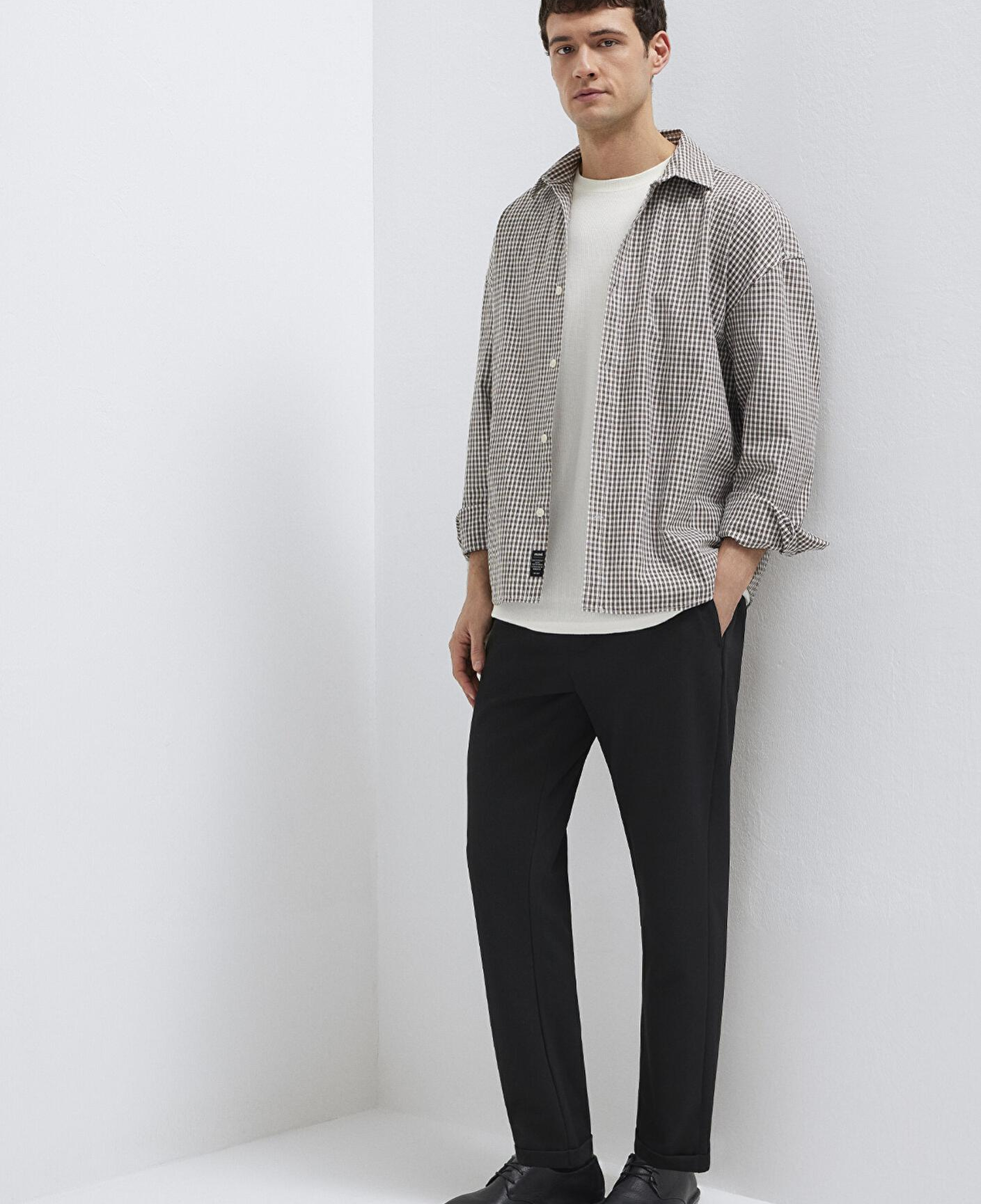 Mavi Siyah Örme Pantolon 0010460-900