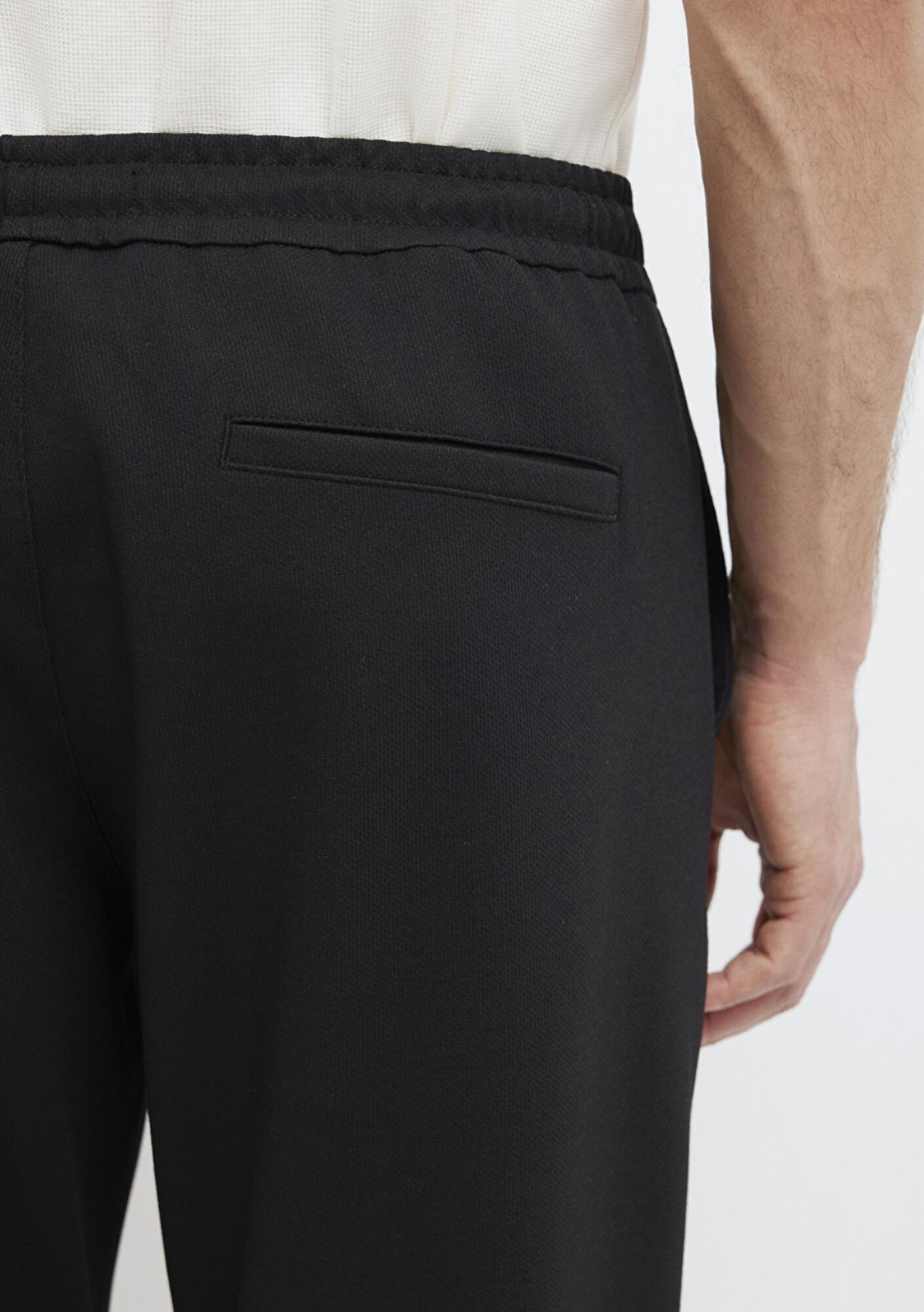 Mavi Siyah Örme Pantolon 0010460-900