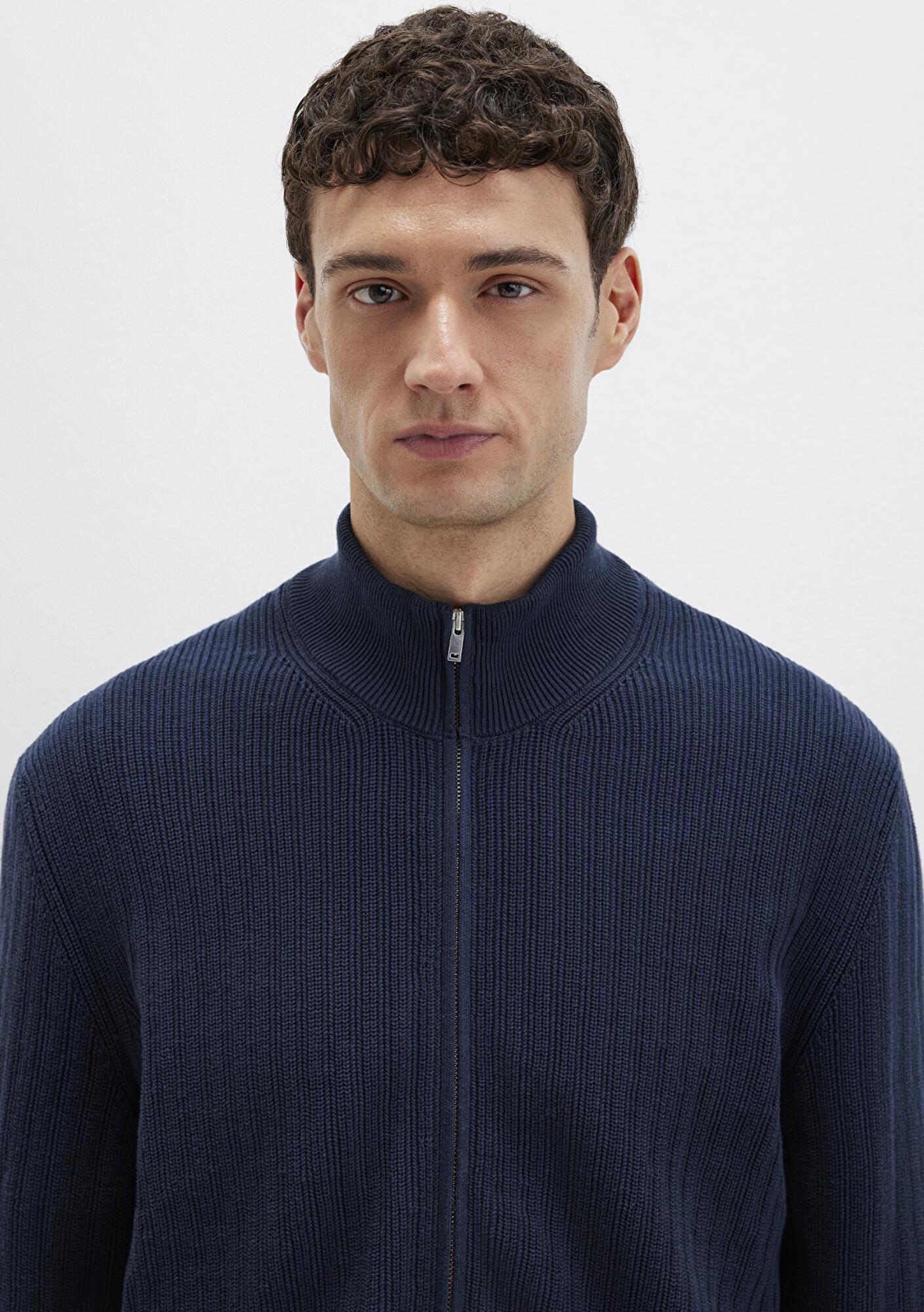 Mavi Mavi Black Fermuarlı Lacivert Hırka Regular Fit / Normal Kesim 0710326-70490