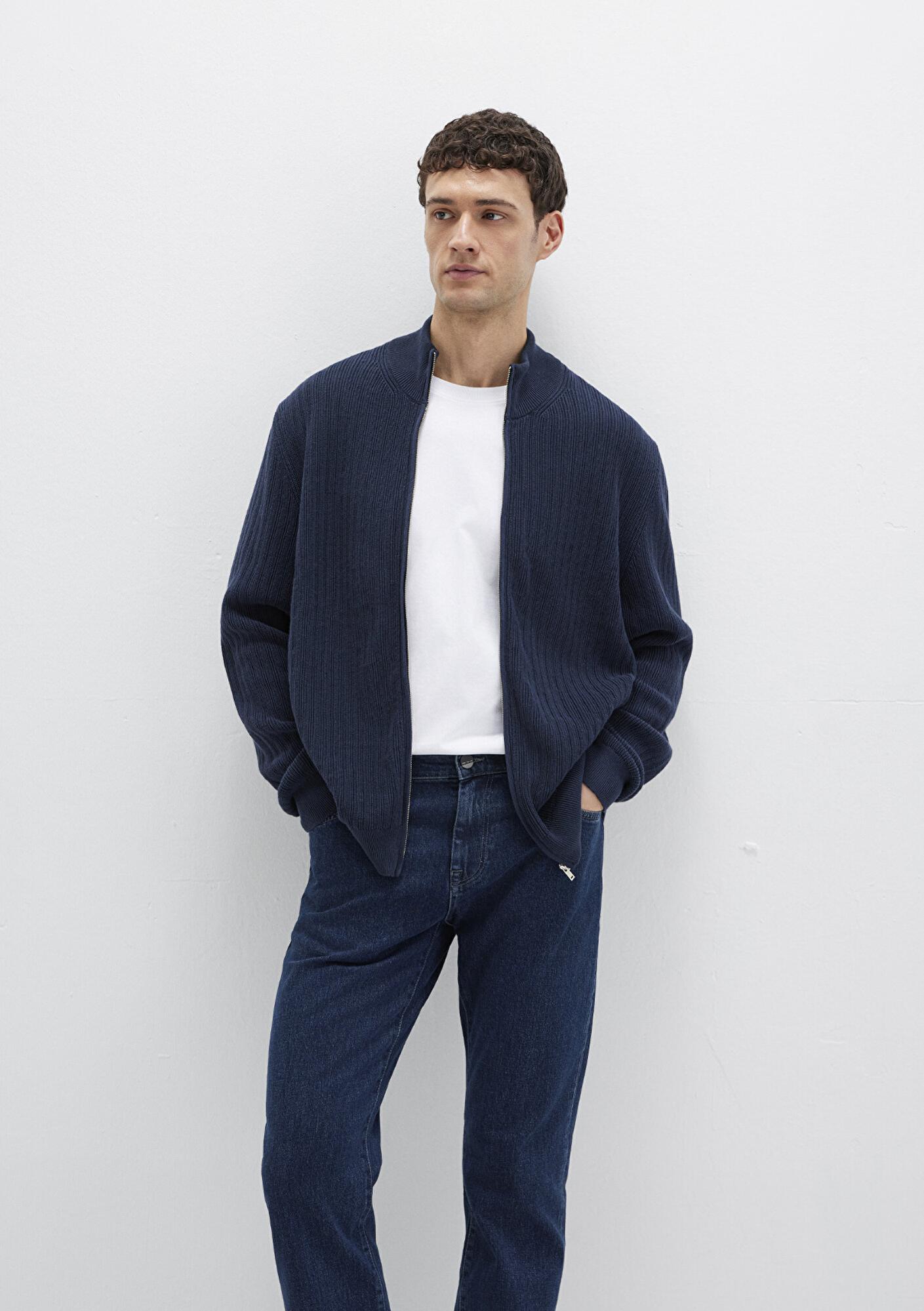 Mavi Mavi Black Fermuarlı Lacivert Hırka Regular Fit / Normal Kesim 0710326-70490