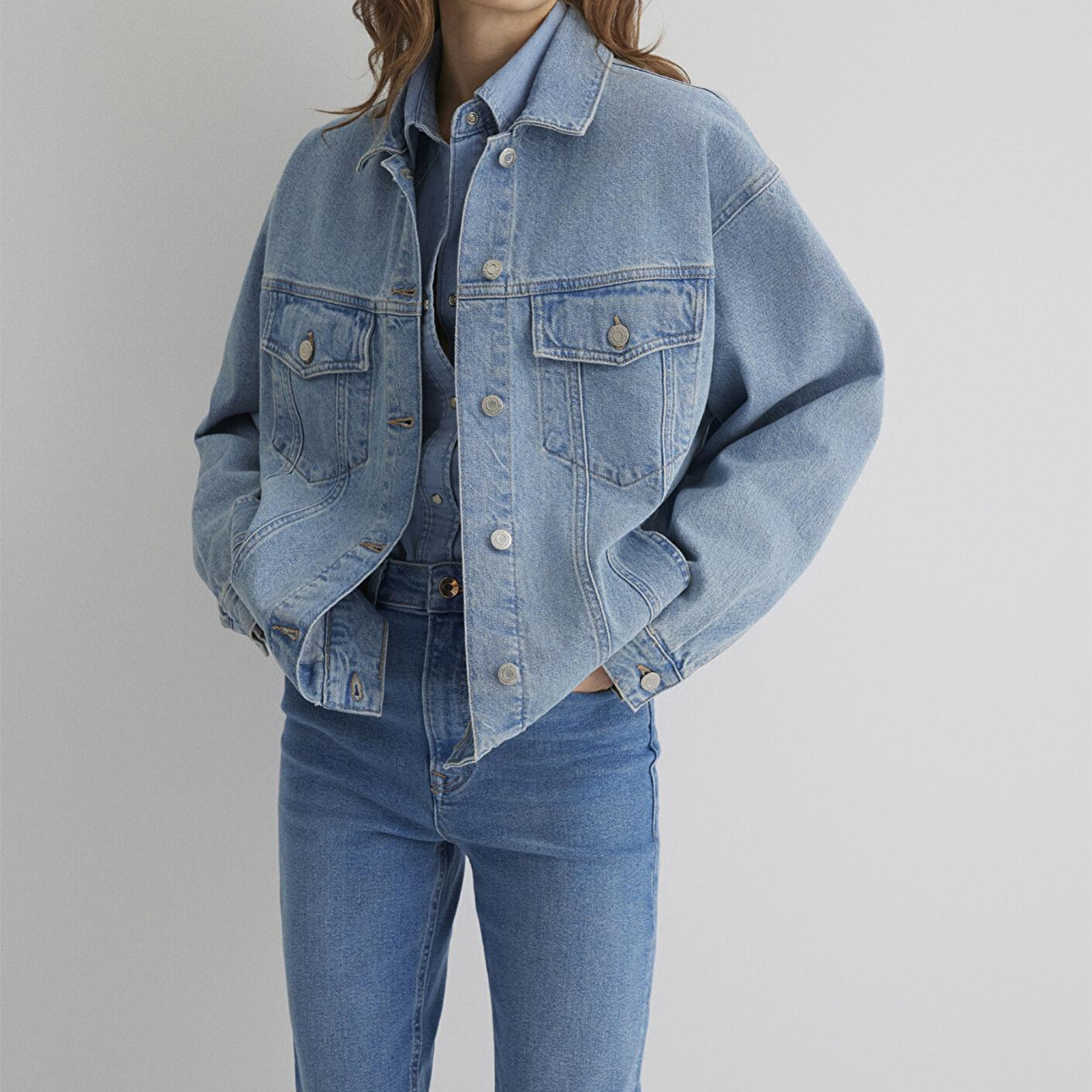Mavi Luna 90lar Açık Mavi Jean Ceket 1110177-89165