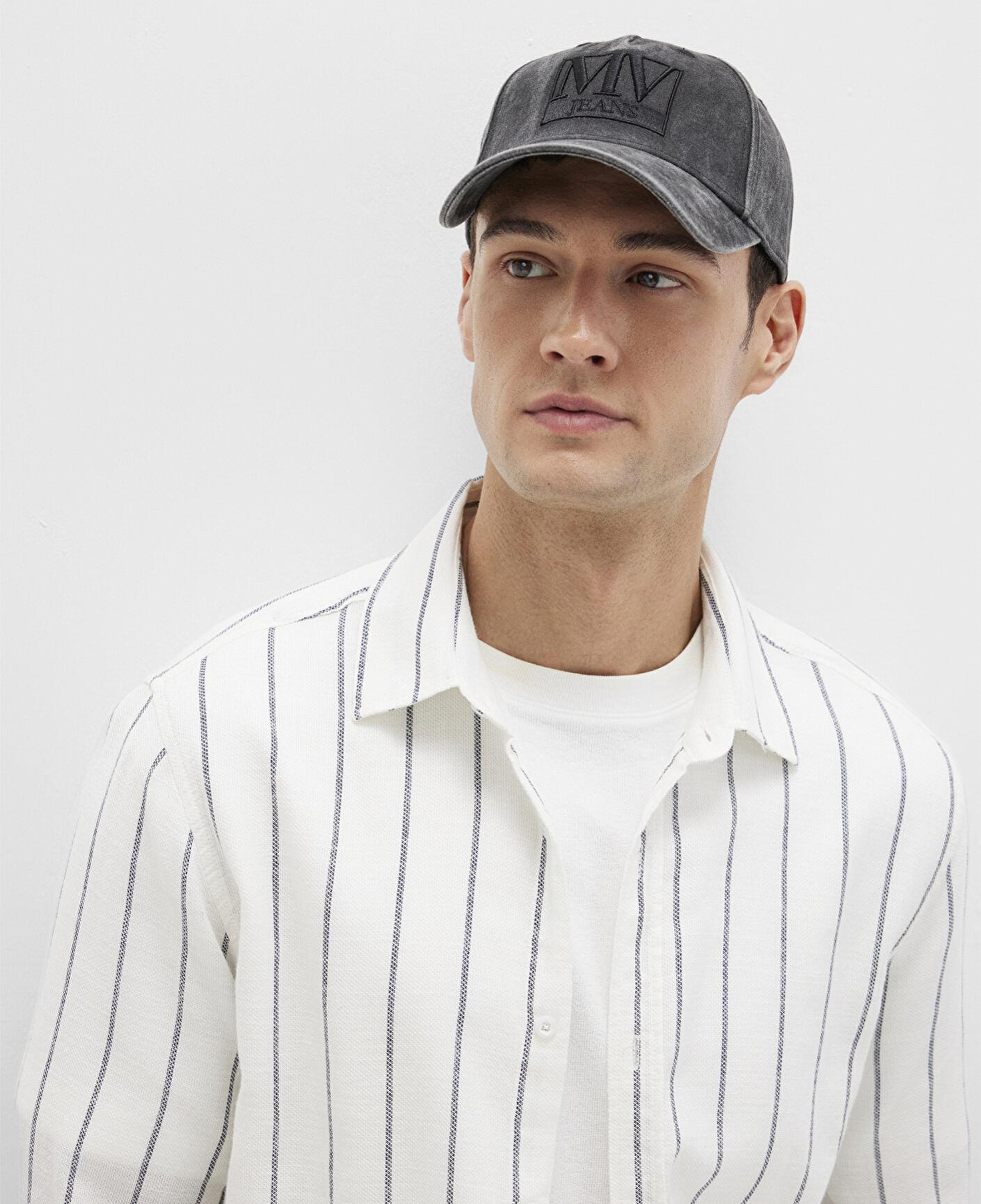 Mavi MV Jeans Nakışlı Antrasit Şapka 0911929-900