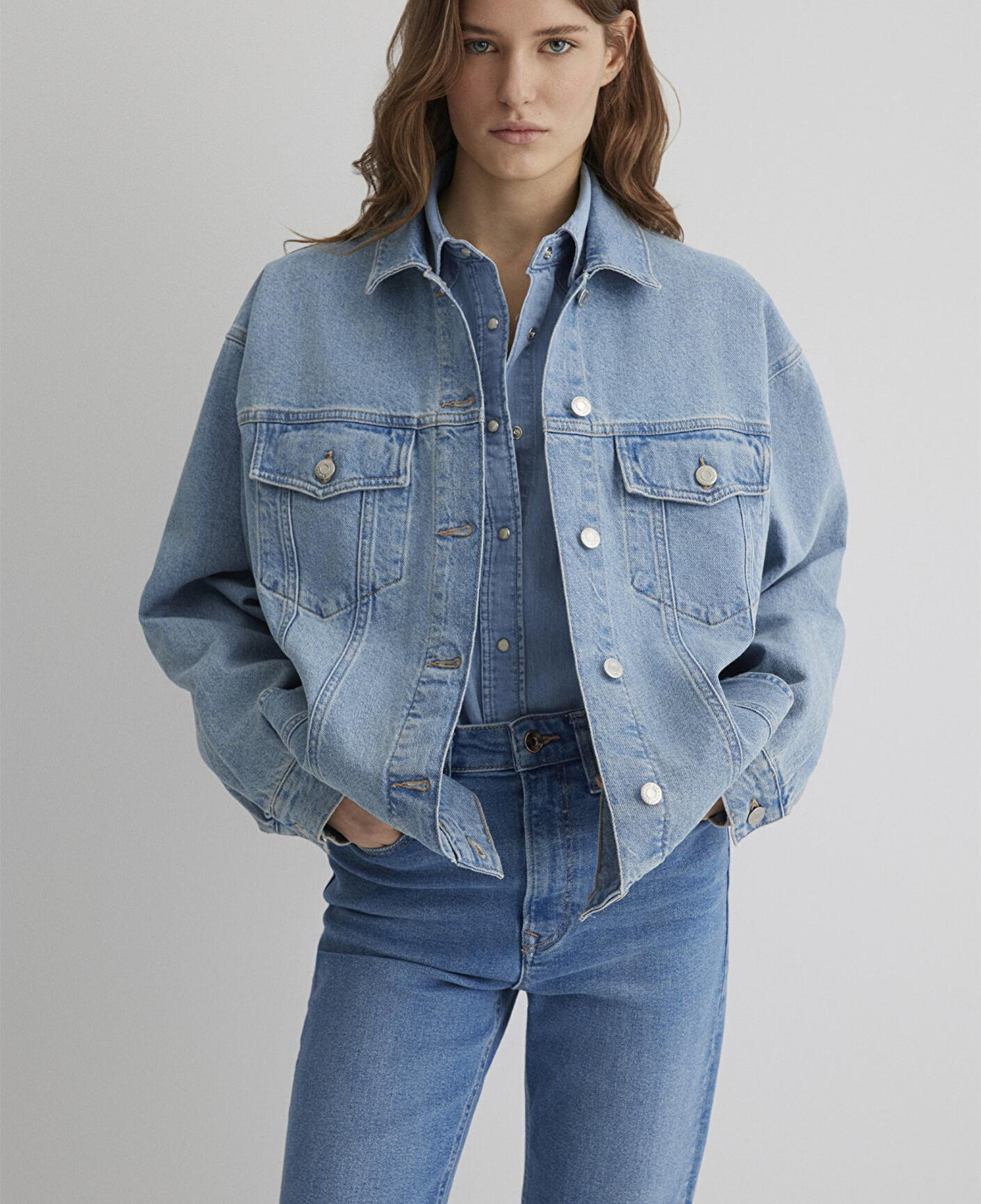 Mavi Luna 90lar Açık Mavi Jean Ceket 1110177-89165