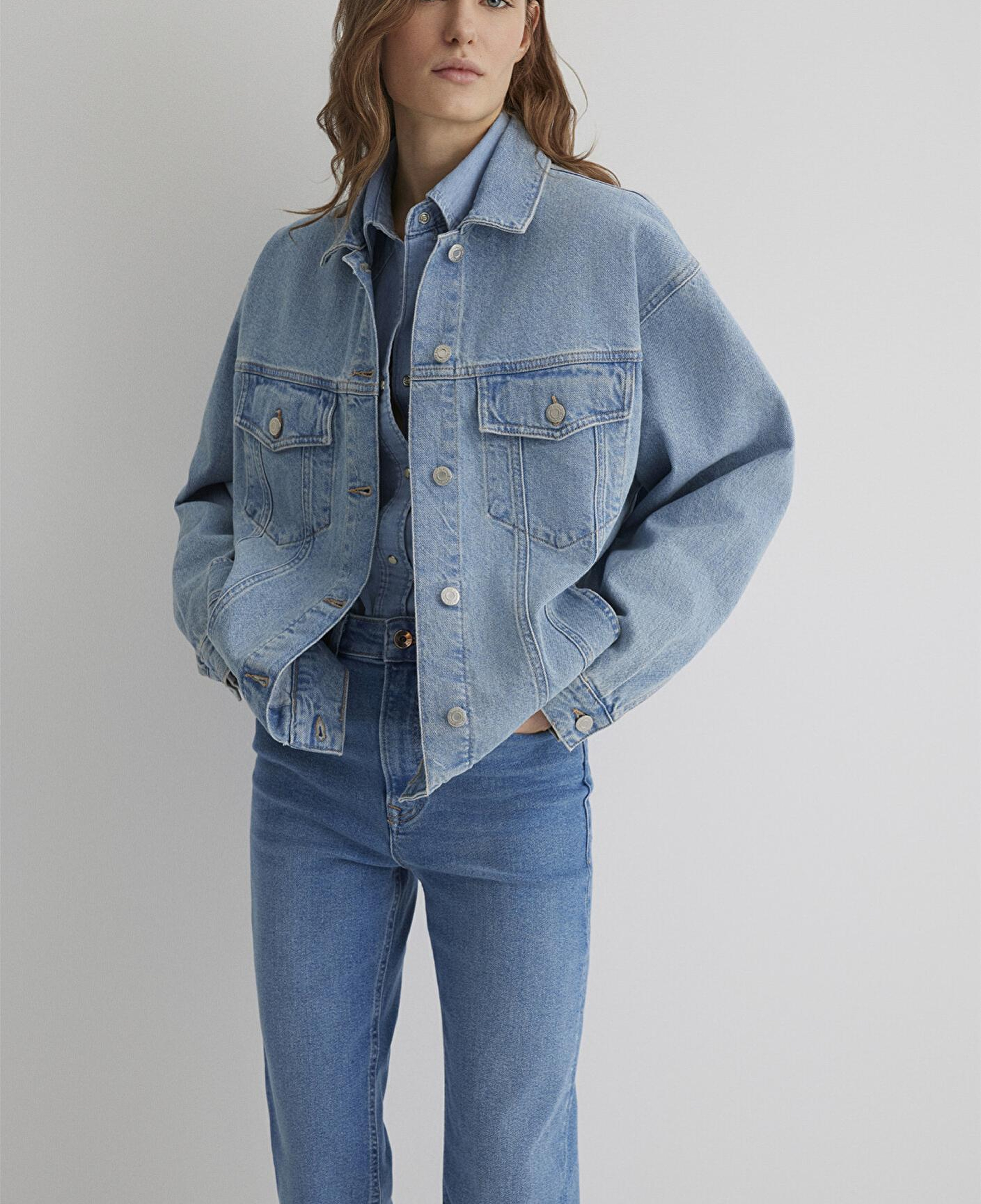 Mavi Luna 90lar Açık Mavi Jean Ceket 1110177-89165