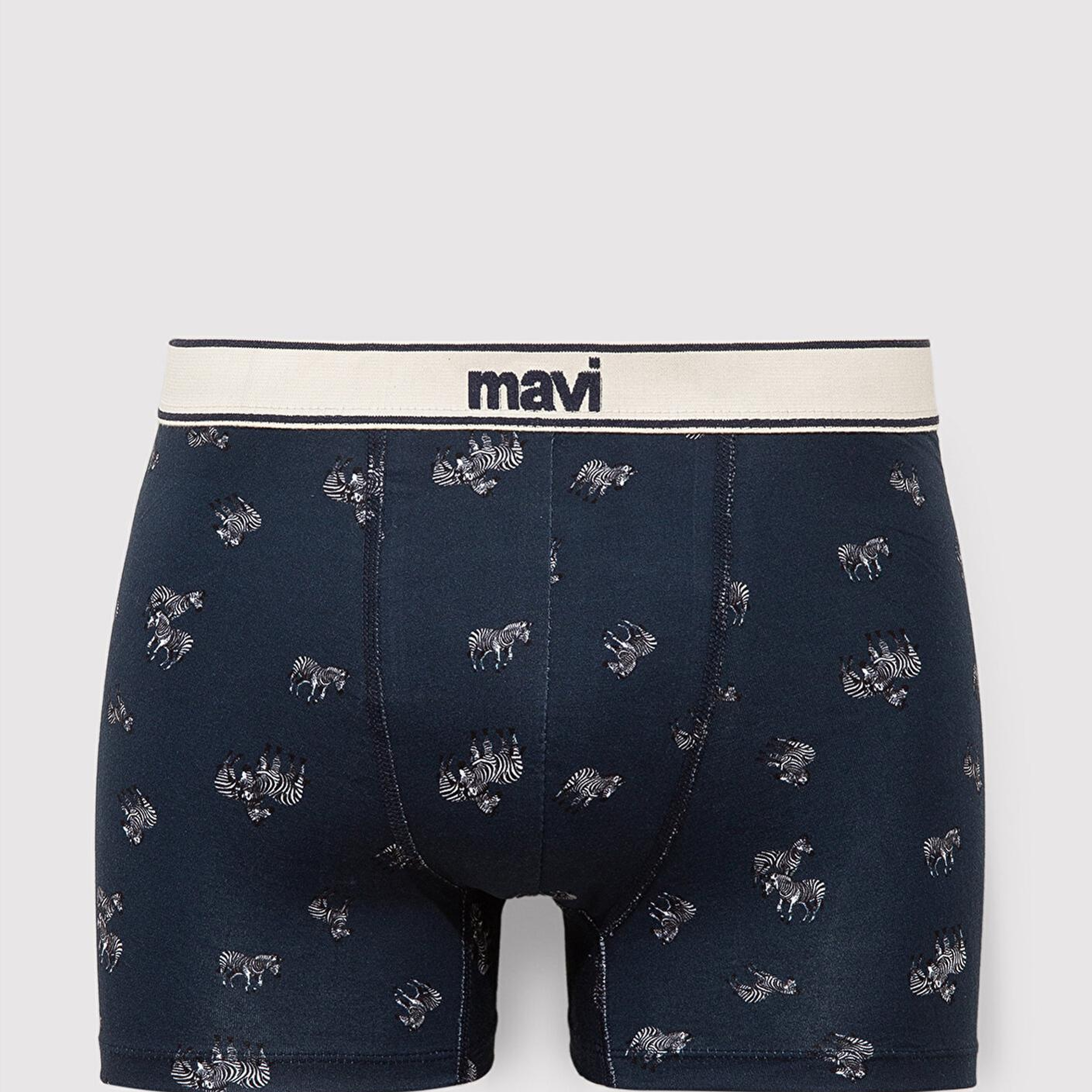 Mavi Zebra Baskılı Lacivert Boxer 0911981-26828