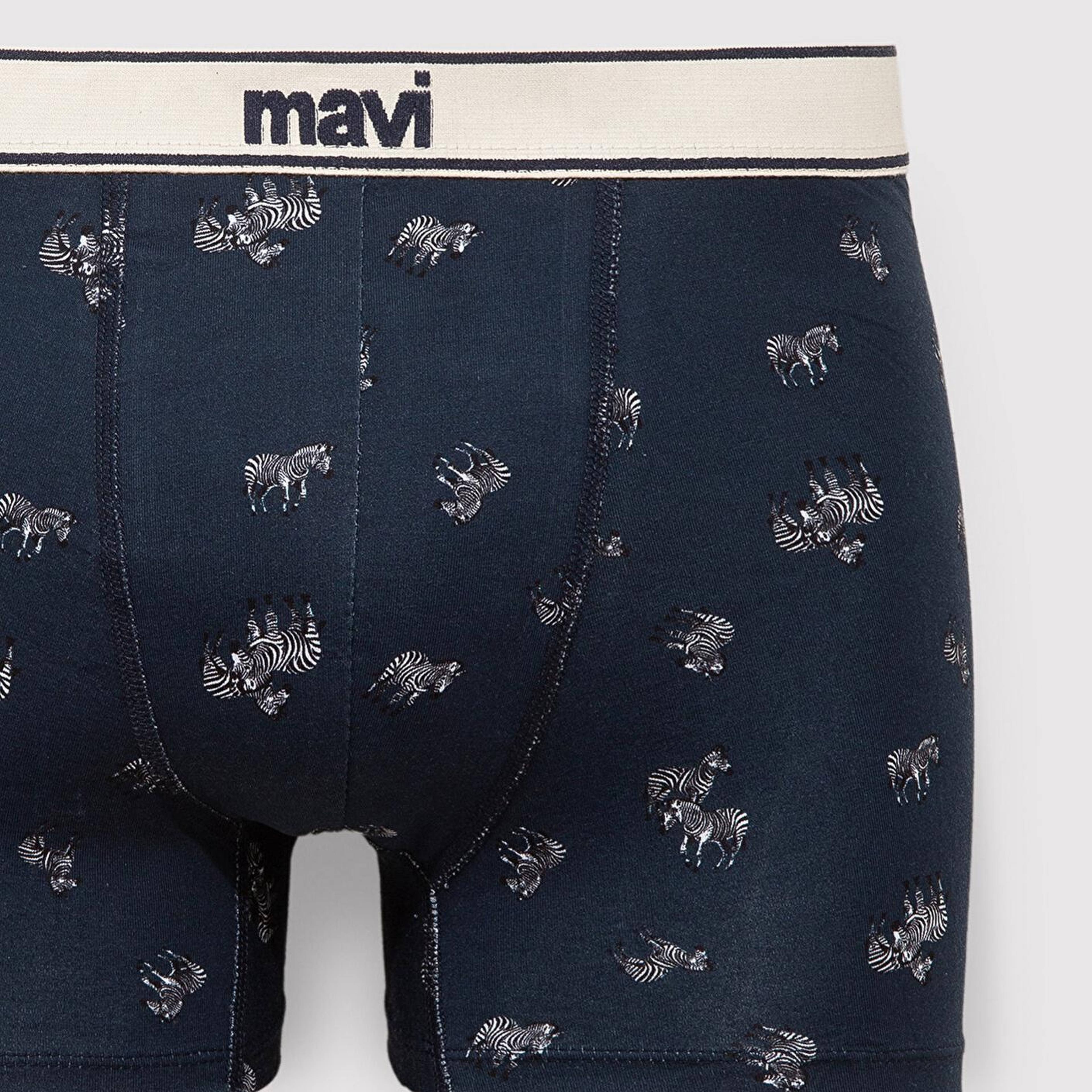 Mavi Zebra Baskılı Lacivert Boxer 0911981-26828