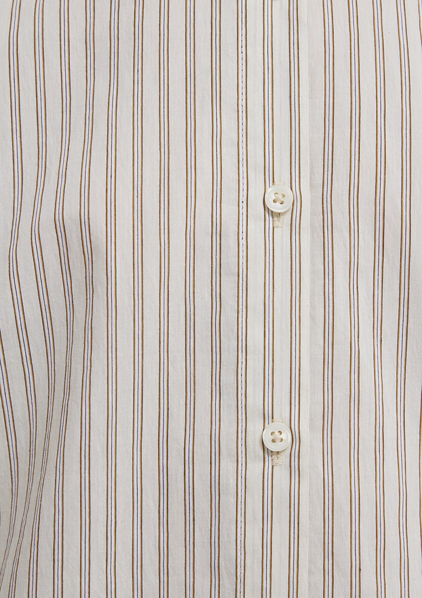 Mavi Çizgili Bej Gömlek Regular Fit / Normal Kesim 1211389-85431