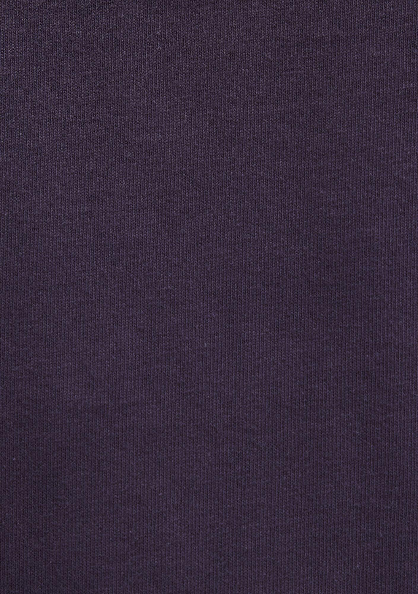 Mavi Cep Detaylı Mor Basic Tişört Loose Fit / Bol Rahat Kesim 066248-70688