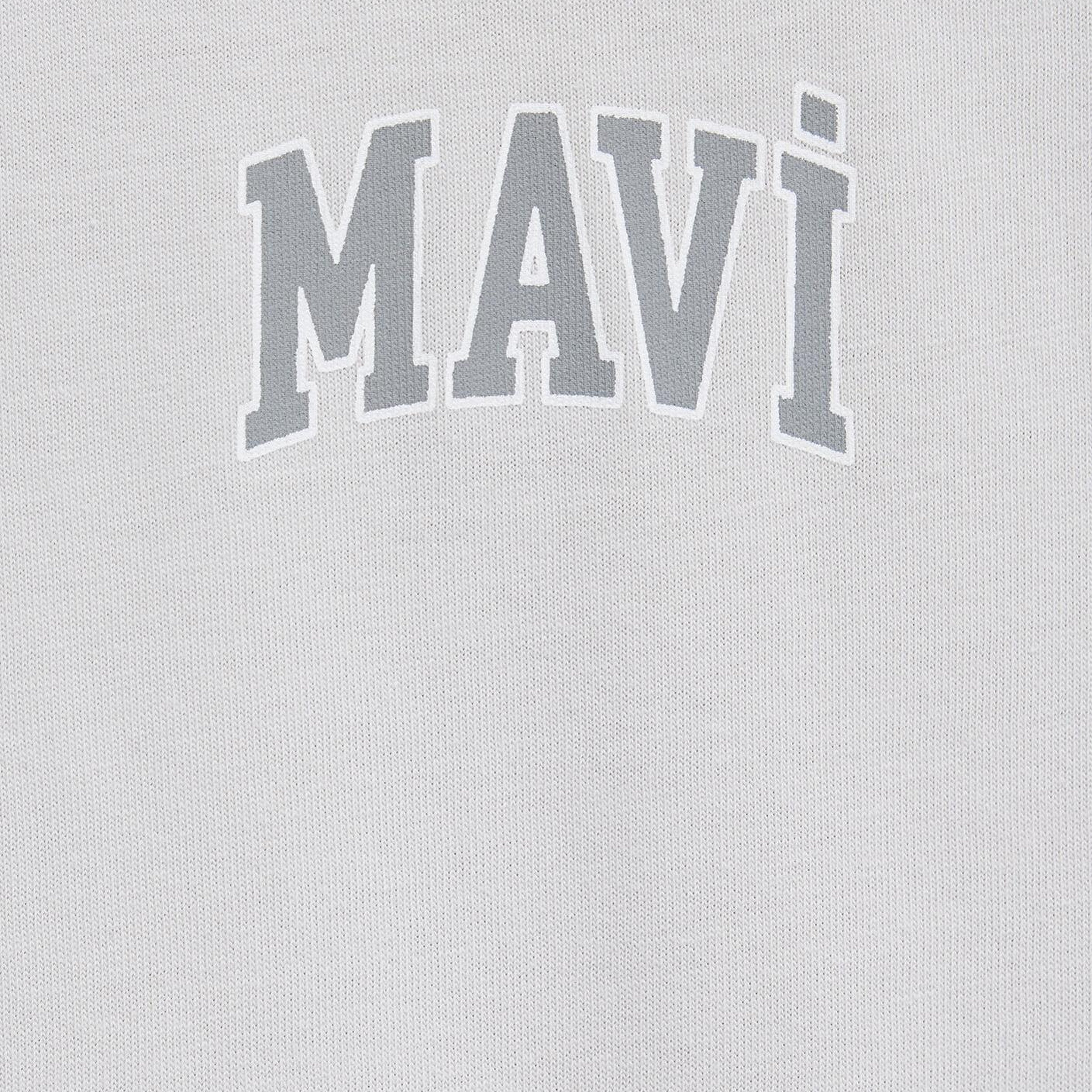 Mavi Mavi Logo Baskılı Gri Tişört Regular Fit / Normal Kesim 0611714-70074