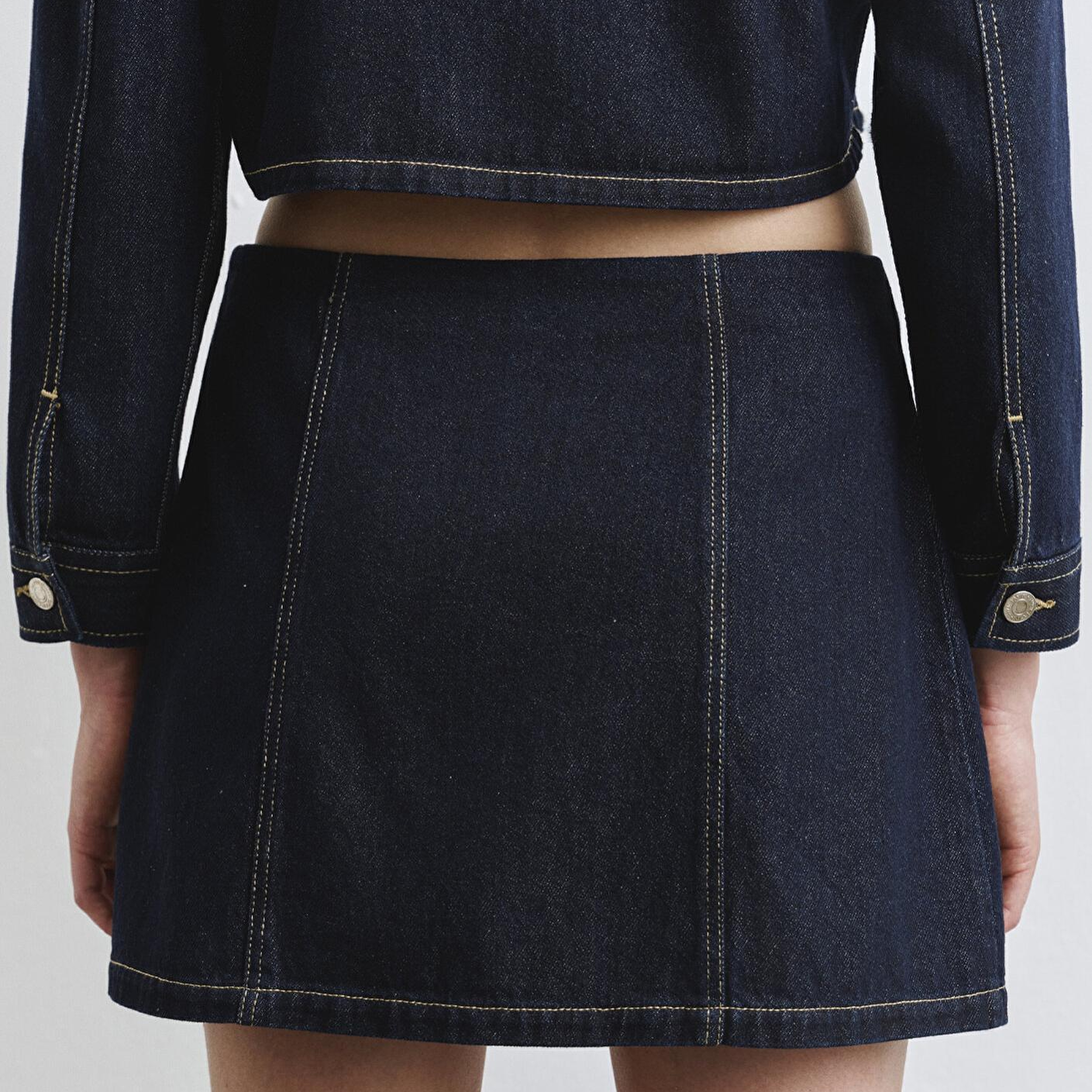 Mavi Rinse Denim Mini Etek 1310721-85481