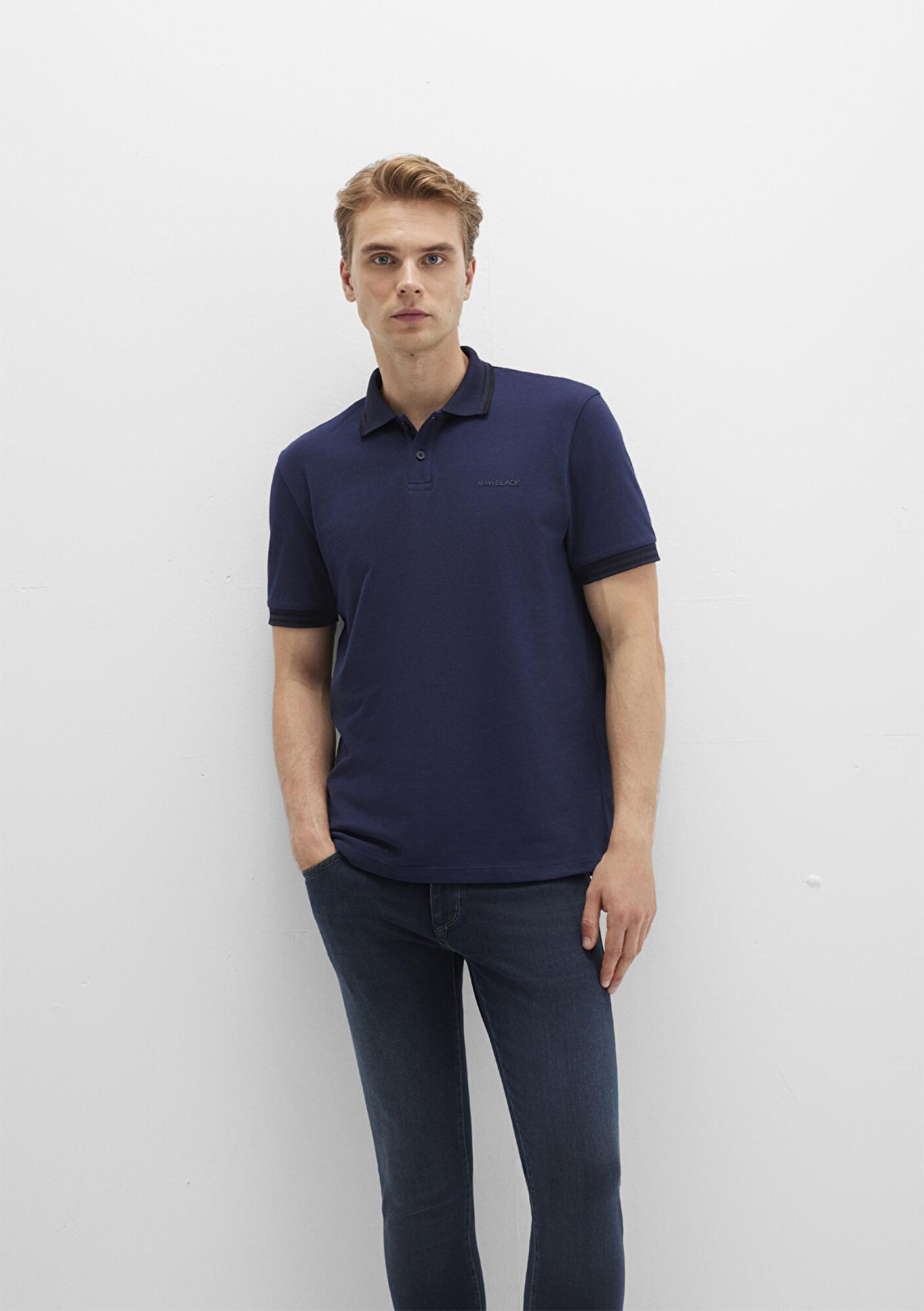 Mavi Mavi Black Lacivert Polo Tişört Regular Fit / Normal Kesim 0612875-86415