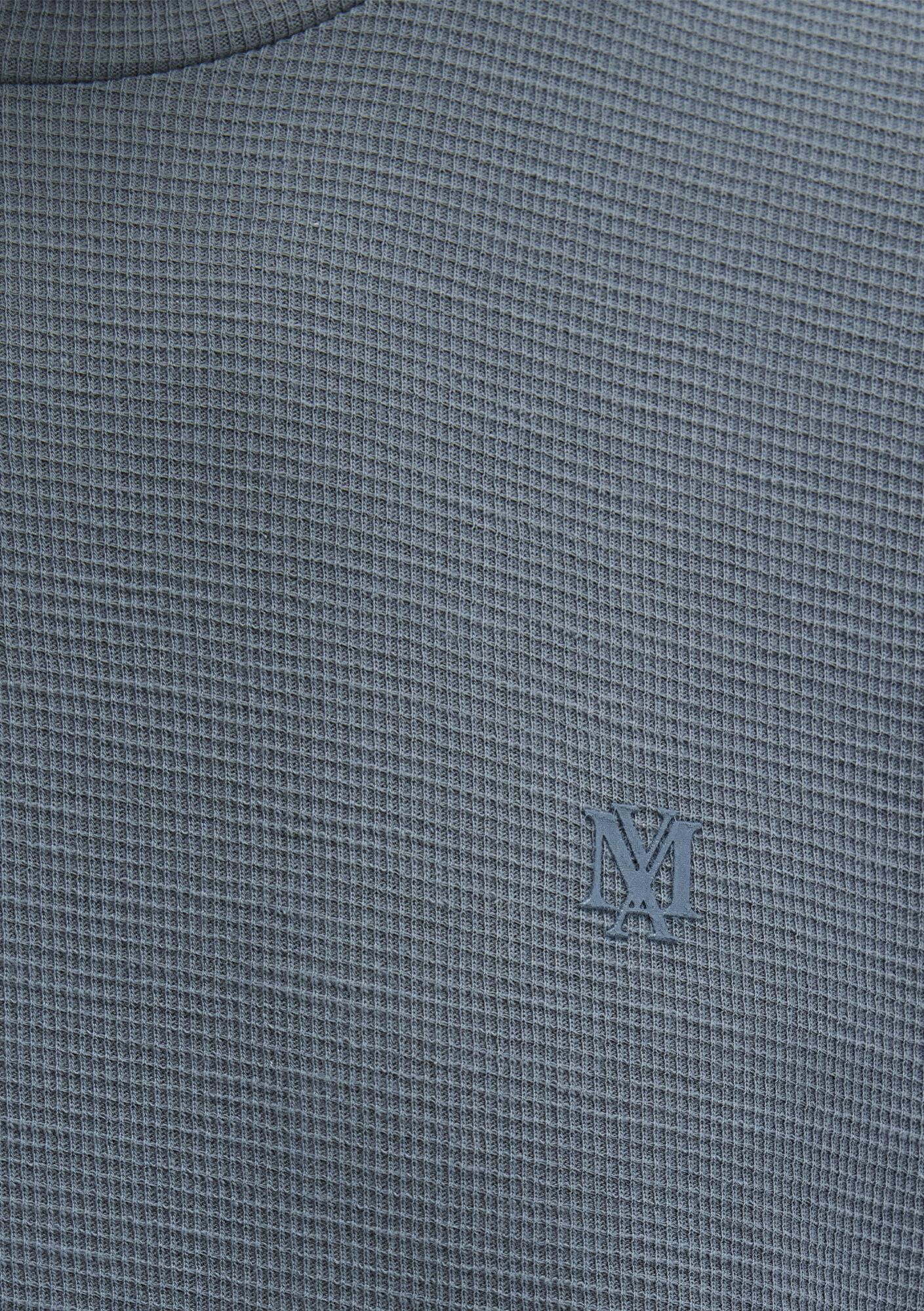 Mavi Uzun Kollu Yeşil Basic Tişört Slim Fit / Dar Kesim 065755-80889