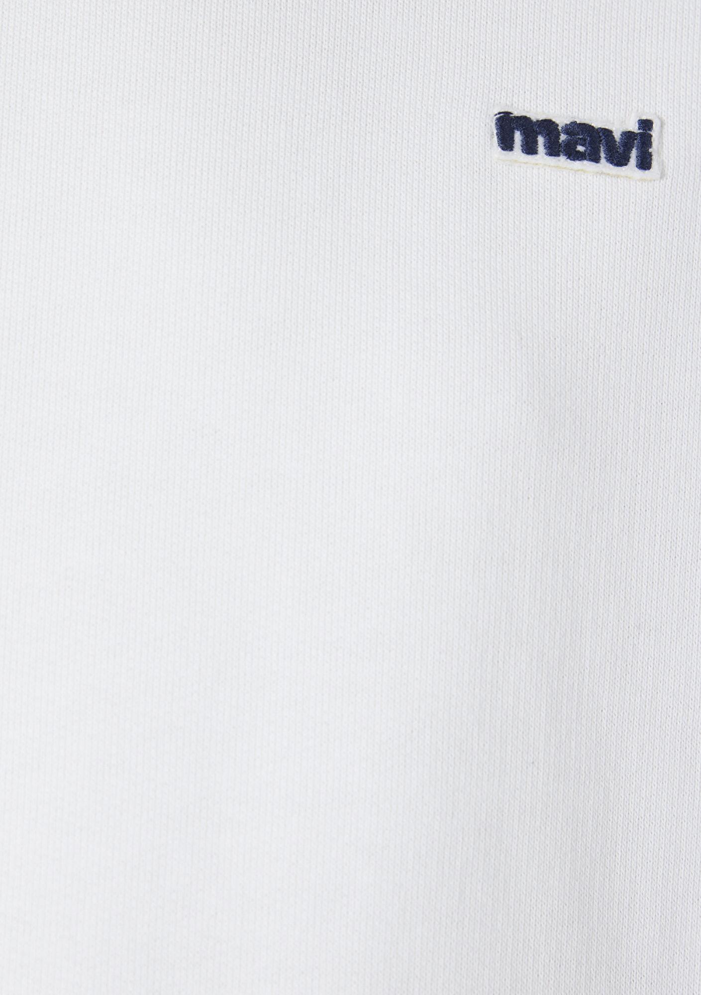 Mavi Mavi Nakışlı Ekru Sweatshirt 1S10366-70057