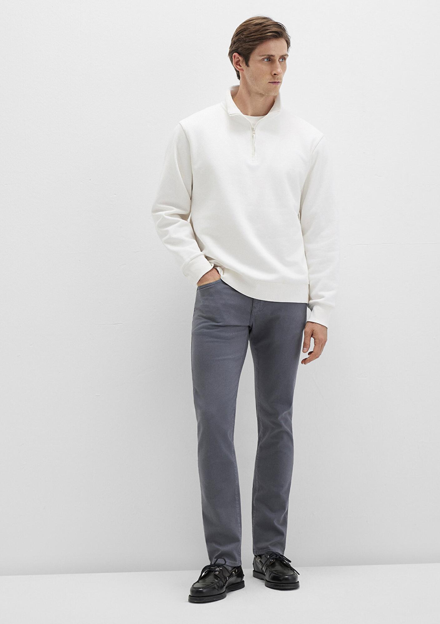 Mavi Jake Sisli Gri Gabardin Pantolon 0042290683