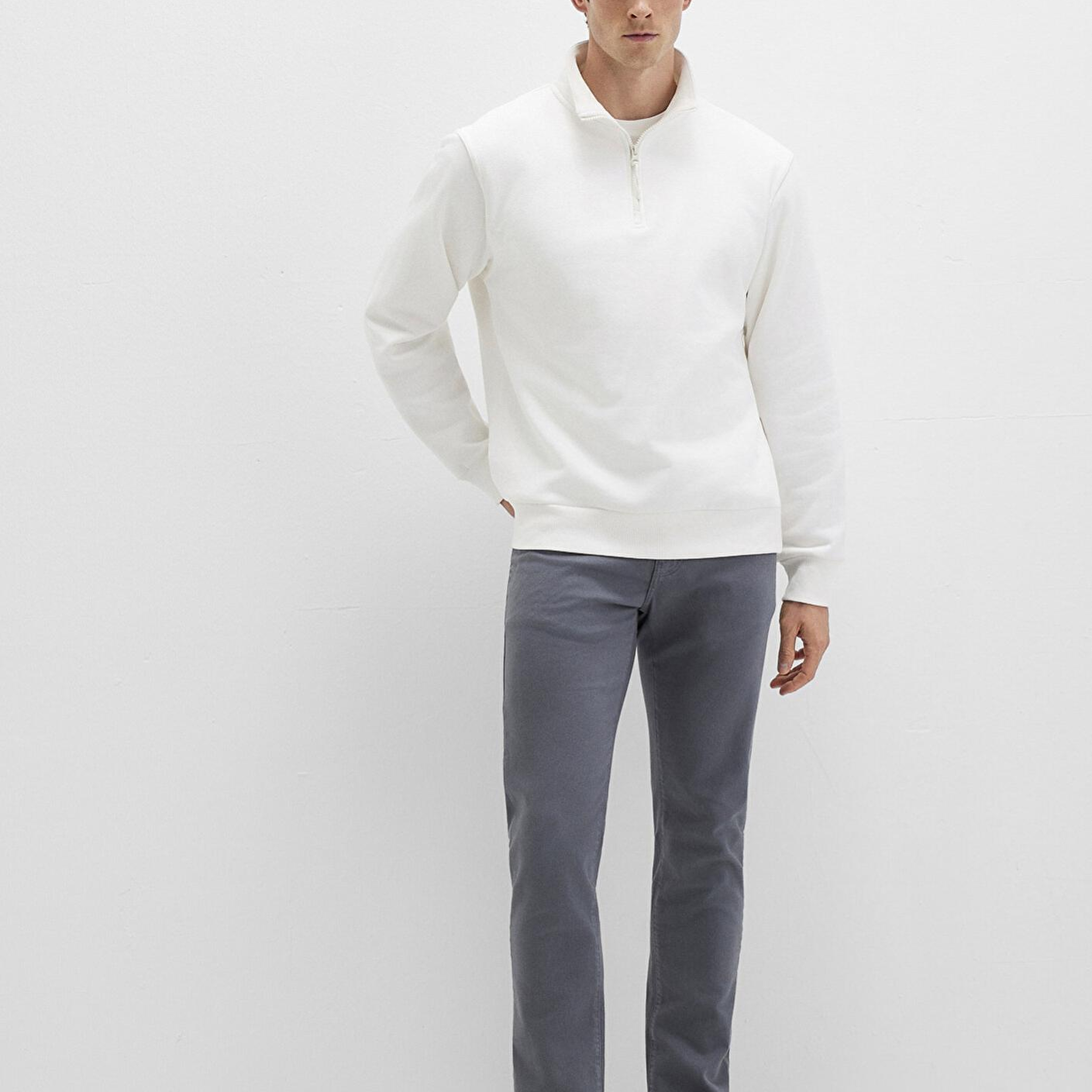 Mavi Jake Sisli Gri Gabardin Pantolon 0042290683