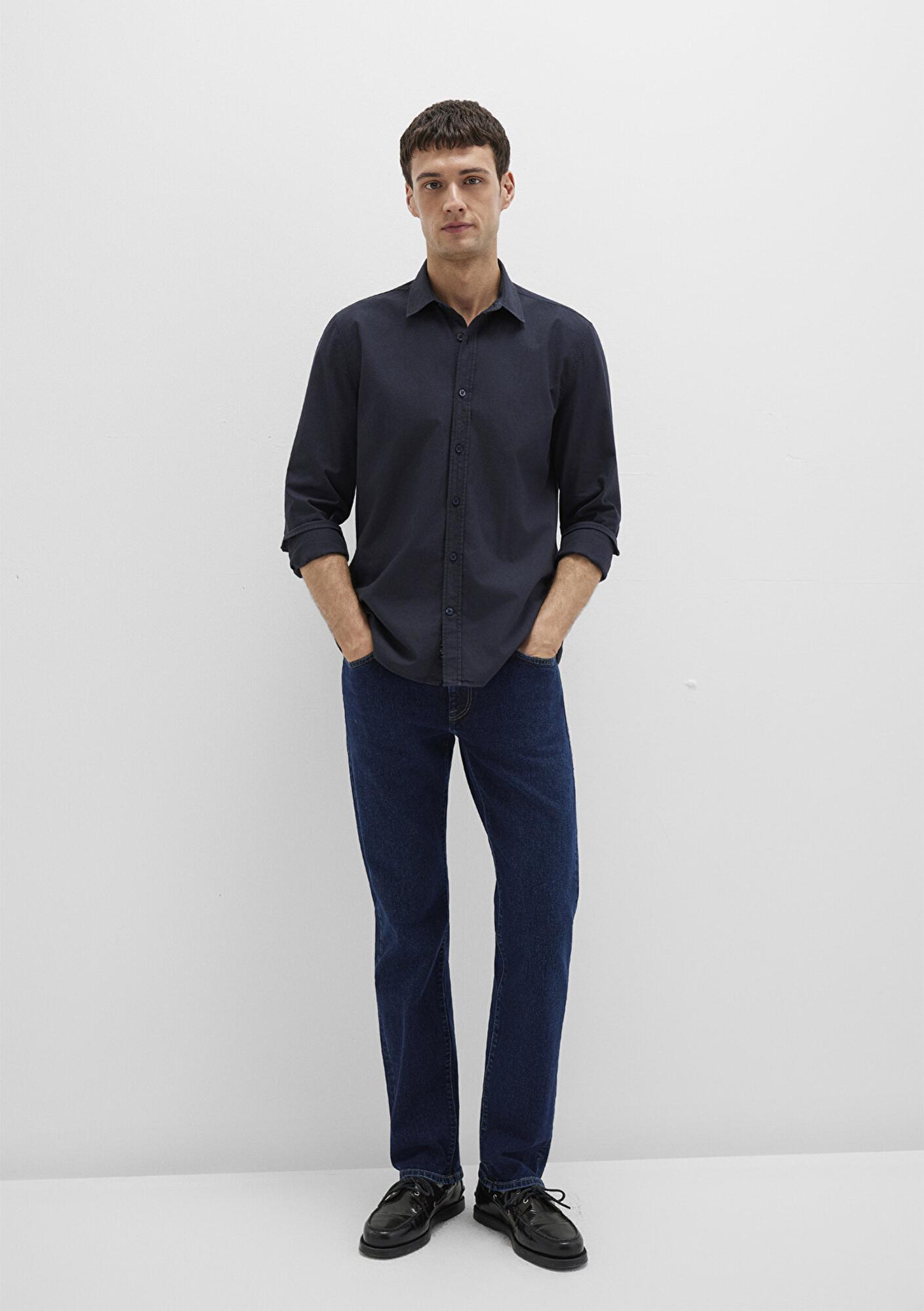 Mavi Lacivert Gömlek Slim Fit / Dar Kesim 0211673-70489