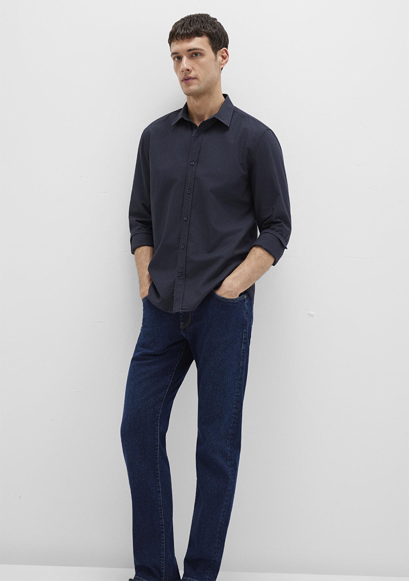 Mavi Lacivert Gömlek Slim Fit / Dar Kesim 0211673-70489