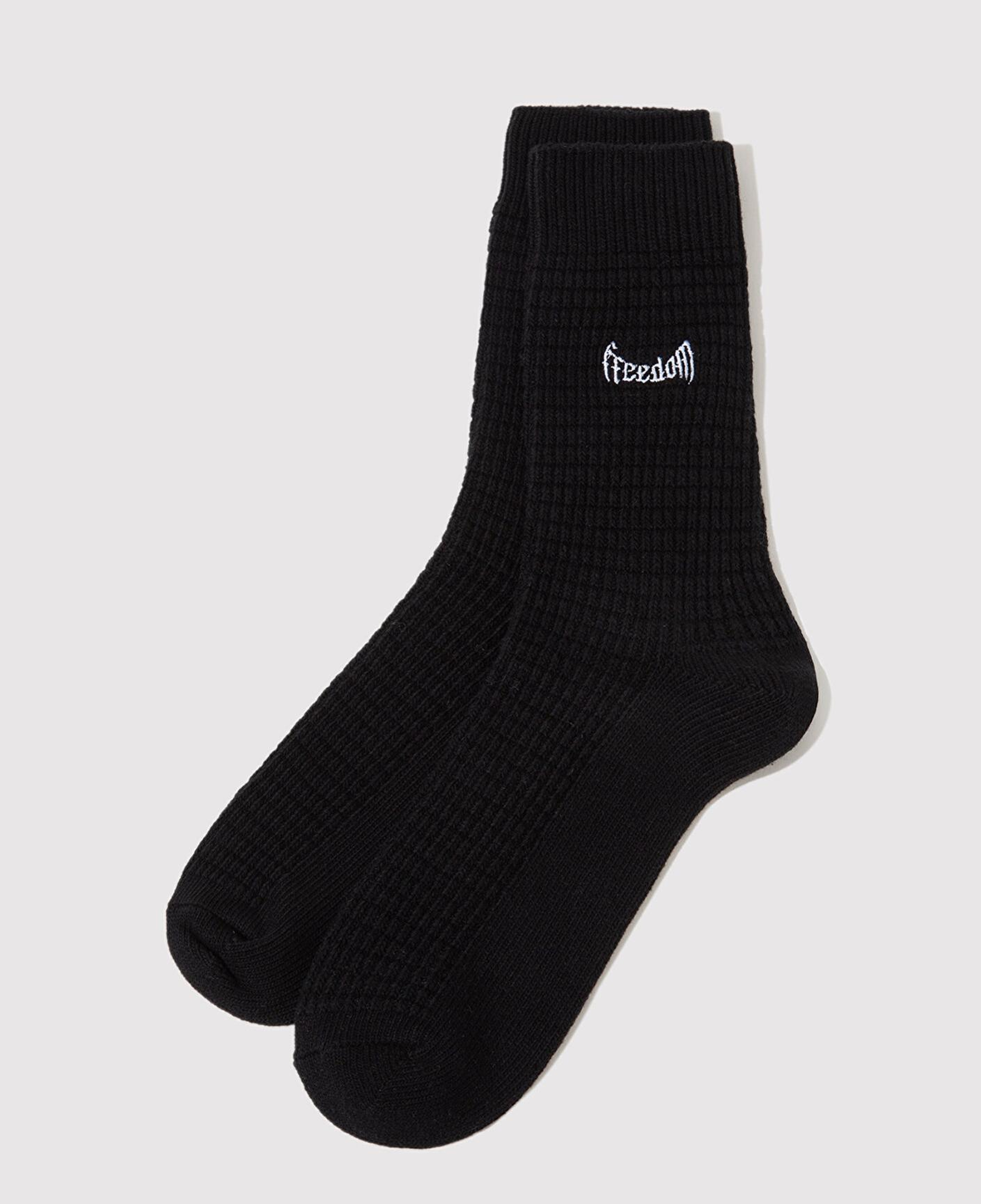 Mavi Freedom Nakışlı Siyah Bot Çorabı 0911960-900