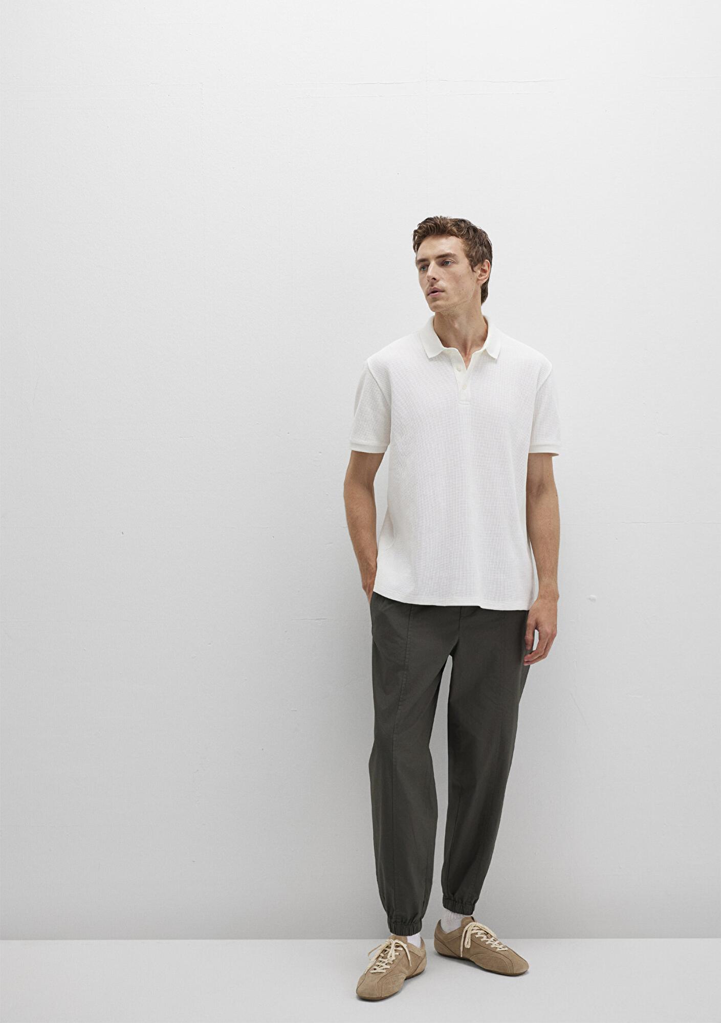 Mavi Beli Lastikli Antrasit Jogger Pantolon 0010190-86764