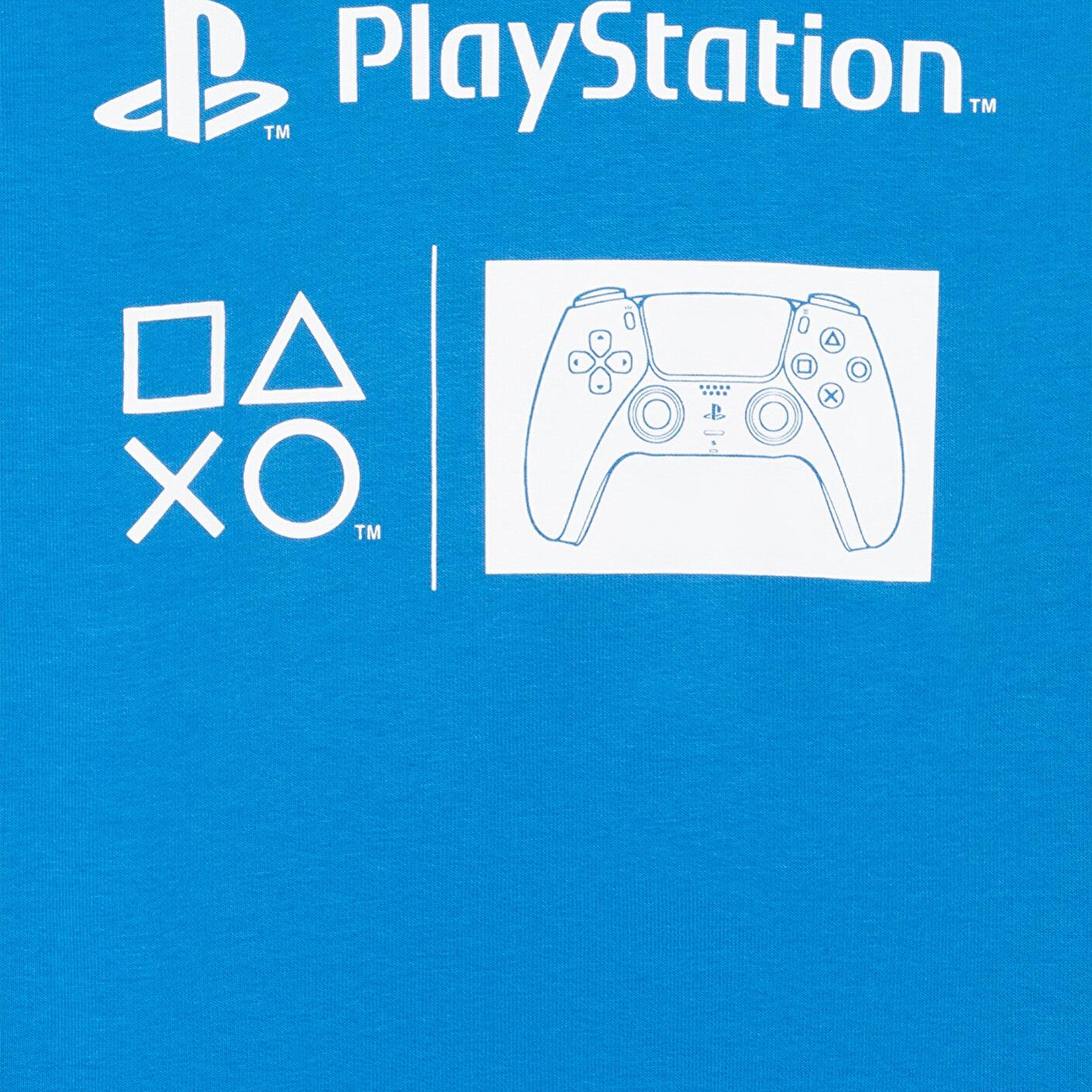 Mavi PlayStation Baskılı Kapüşonlu Mavi Sweatshirt 6S10131-70772