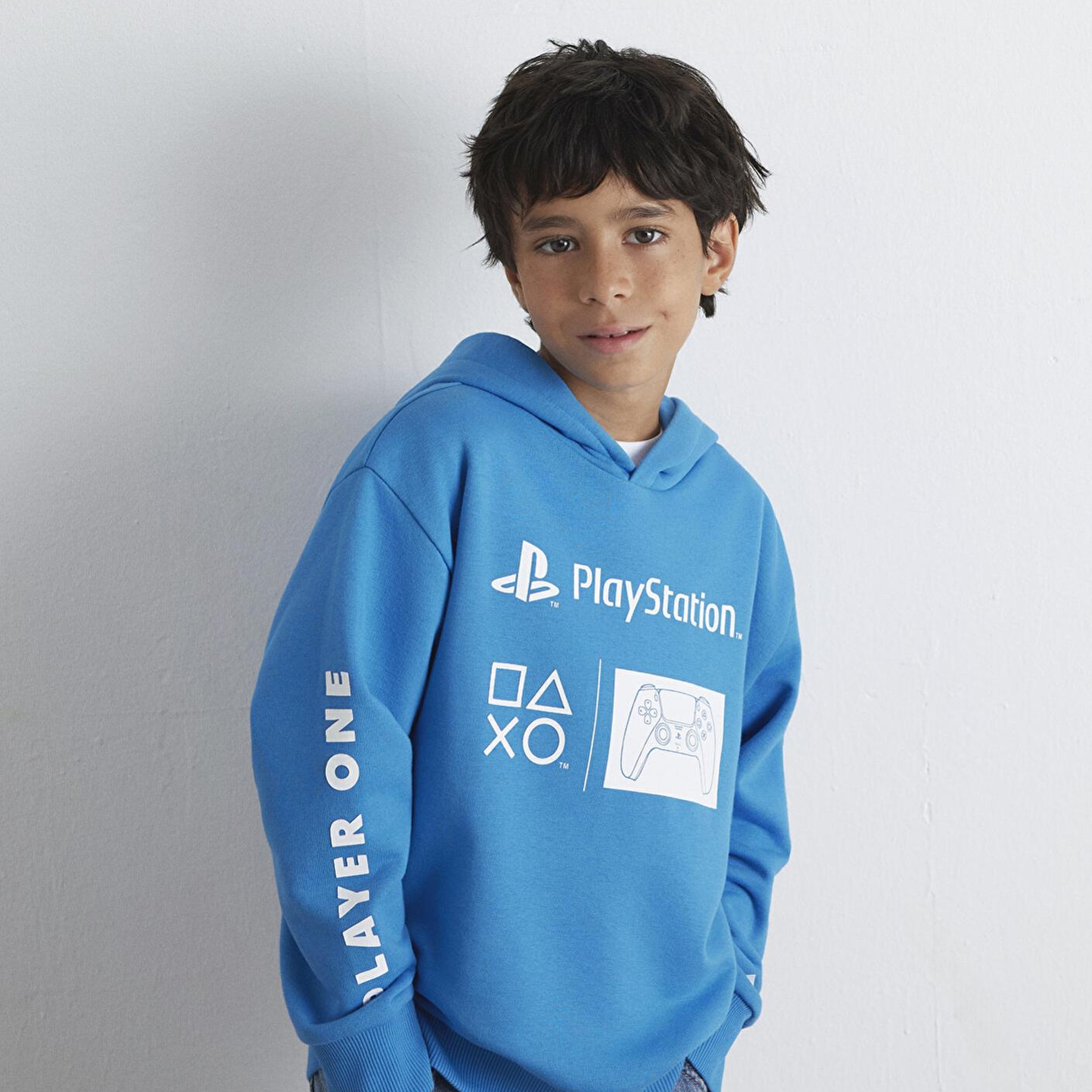 Mavi PlayStation Baskılı Kapüşonlu Mavi Sweatshirt​ 6S10131-70772