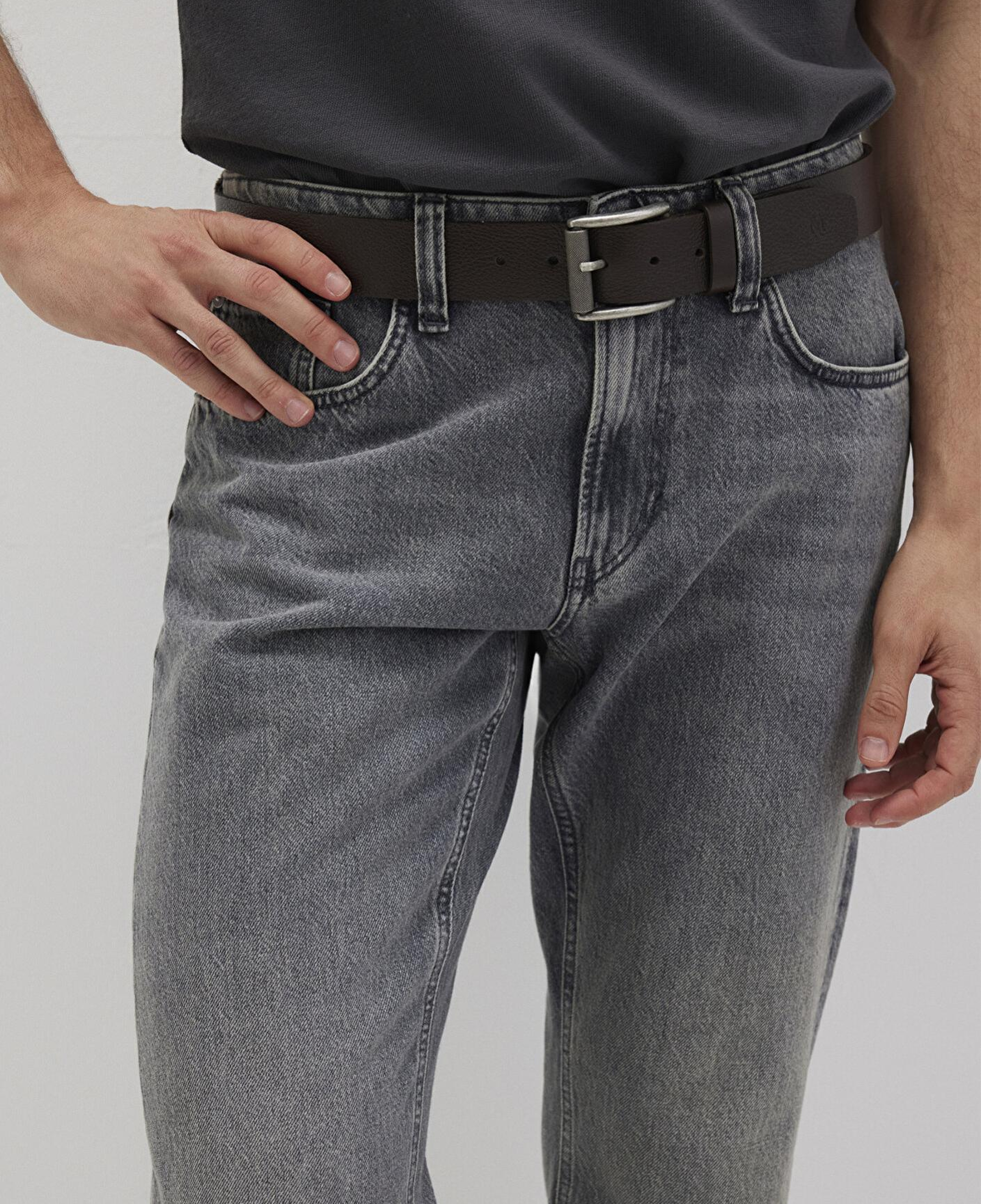 Mavi Kahverengi Deri Kemer 0910644-33382