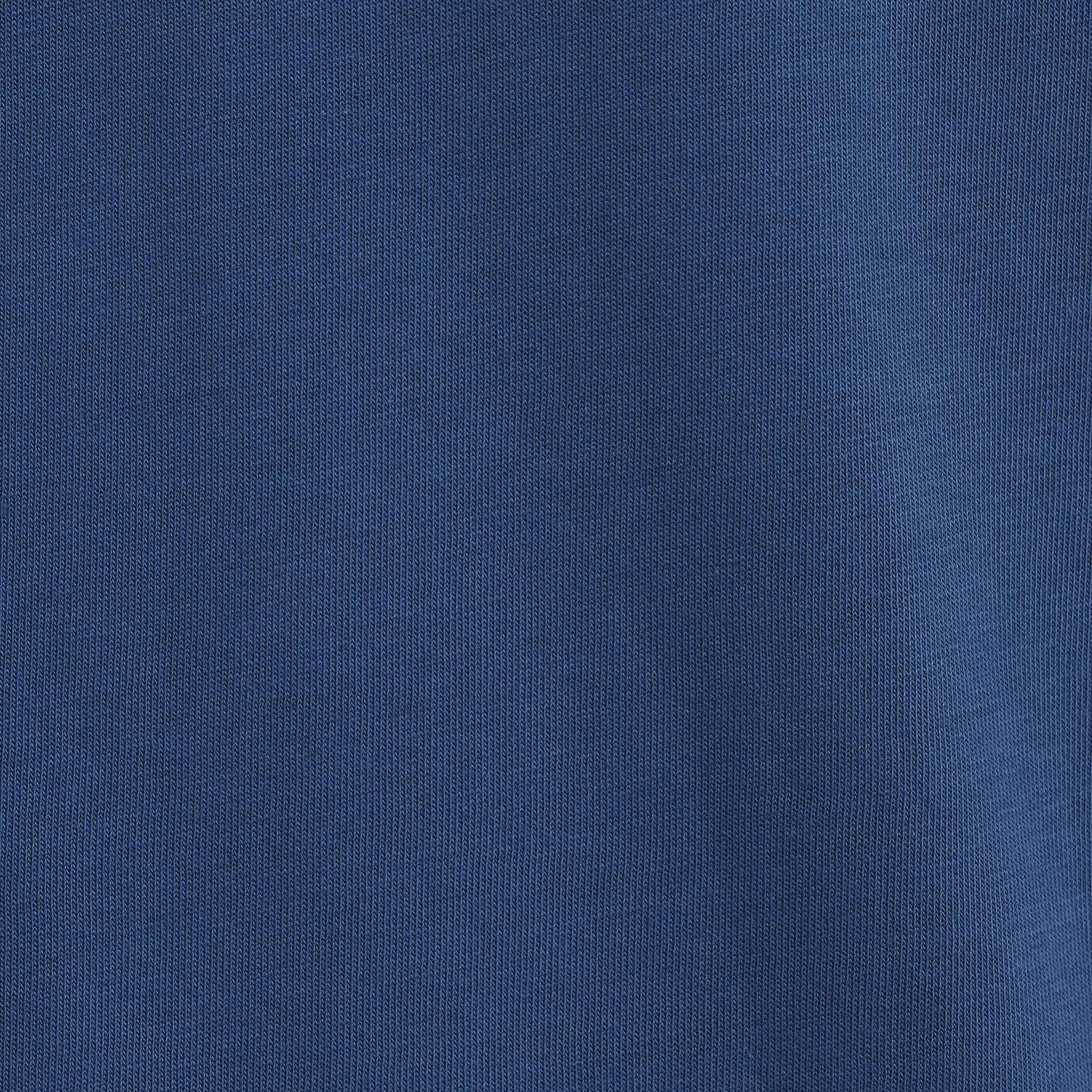 Mavi Etiket Detaylı Mavi Basic Tişört Loose Fit / Bol Rahat Kesim 0611824-90609