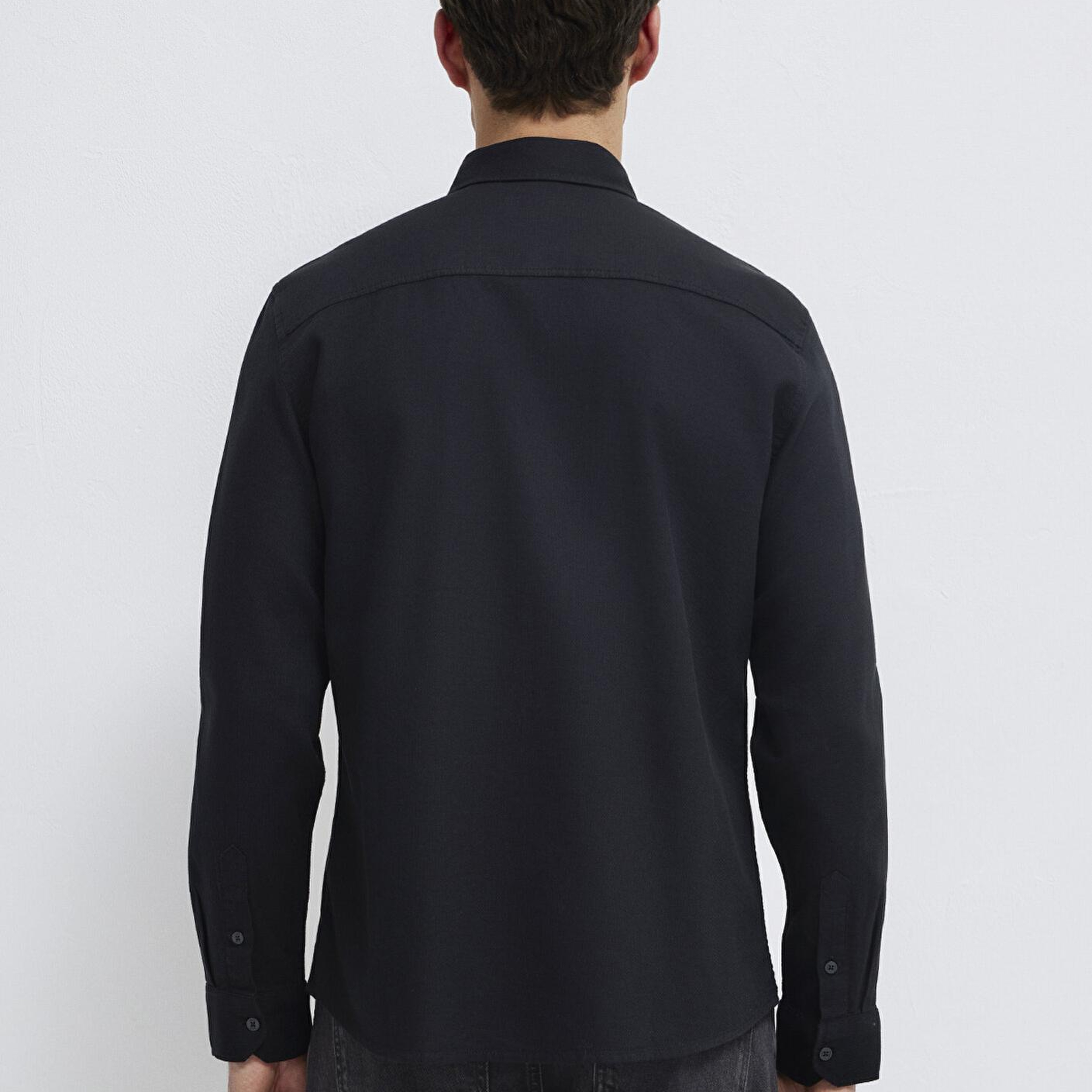 Mavi Siyah Gömlek Slim Fit / Dar Kesim 0211656-900