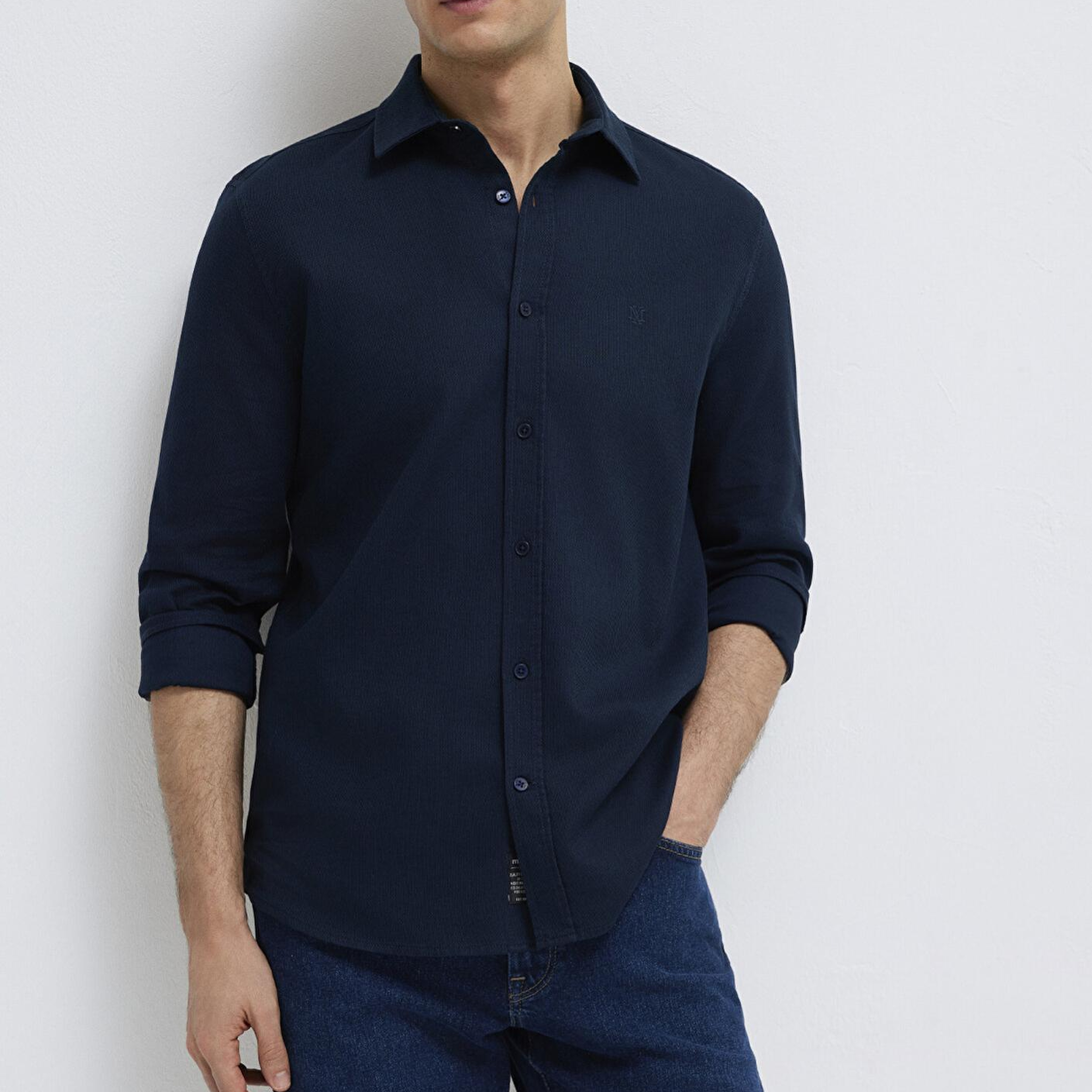 Mavi Lacivert Gömlek Slim Fit / Dar Kesim 0211656-80872