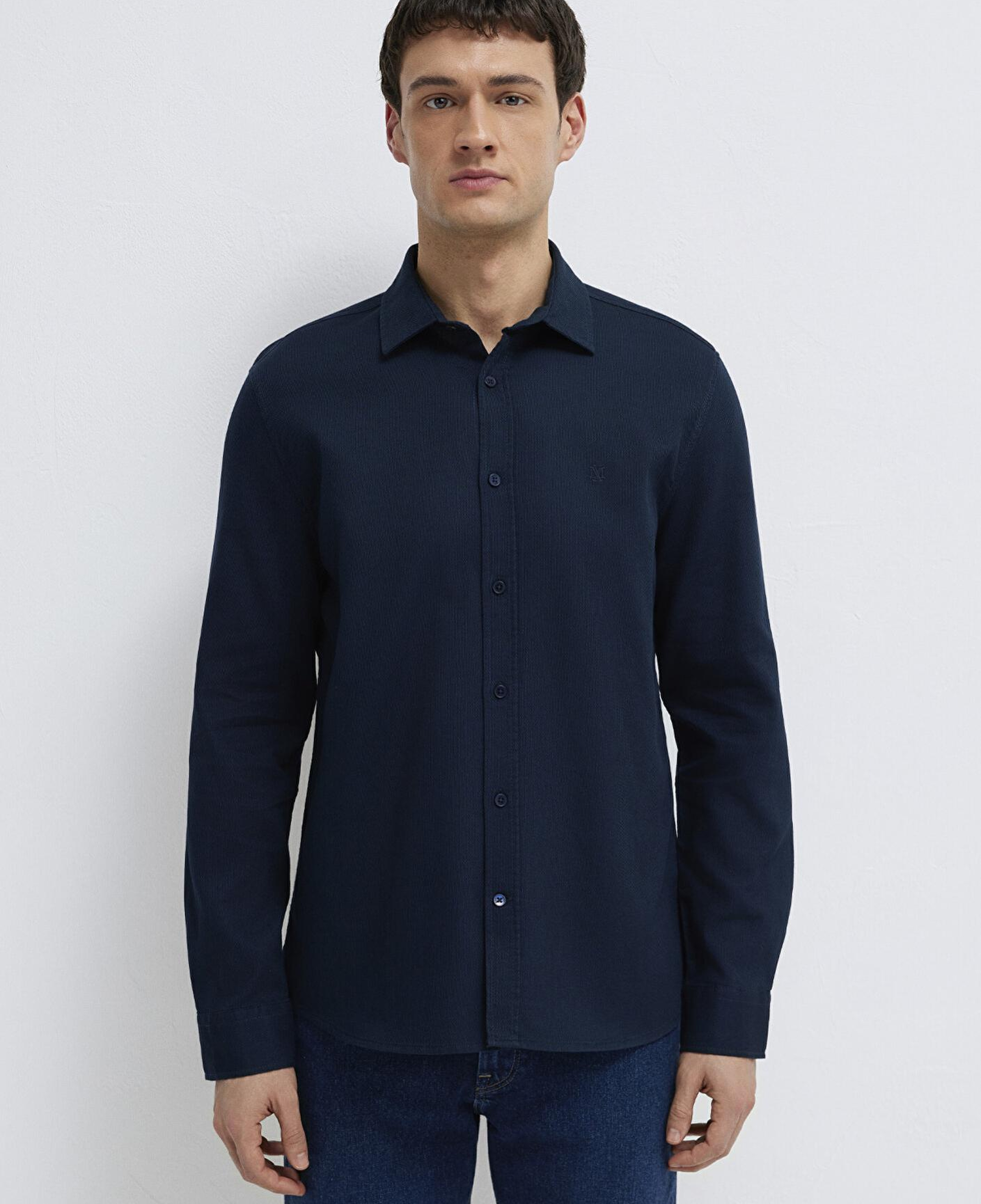 Mavi Lacivert Gömlek Slim Fit / Dar Kesim 0211656-80872