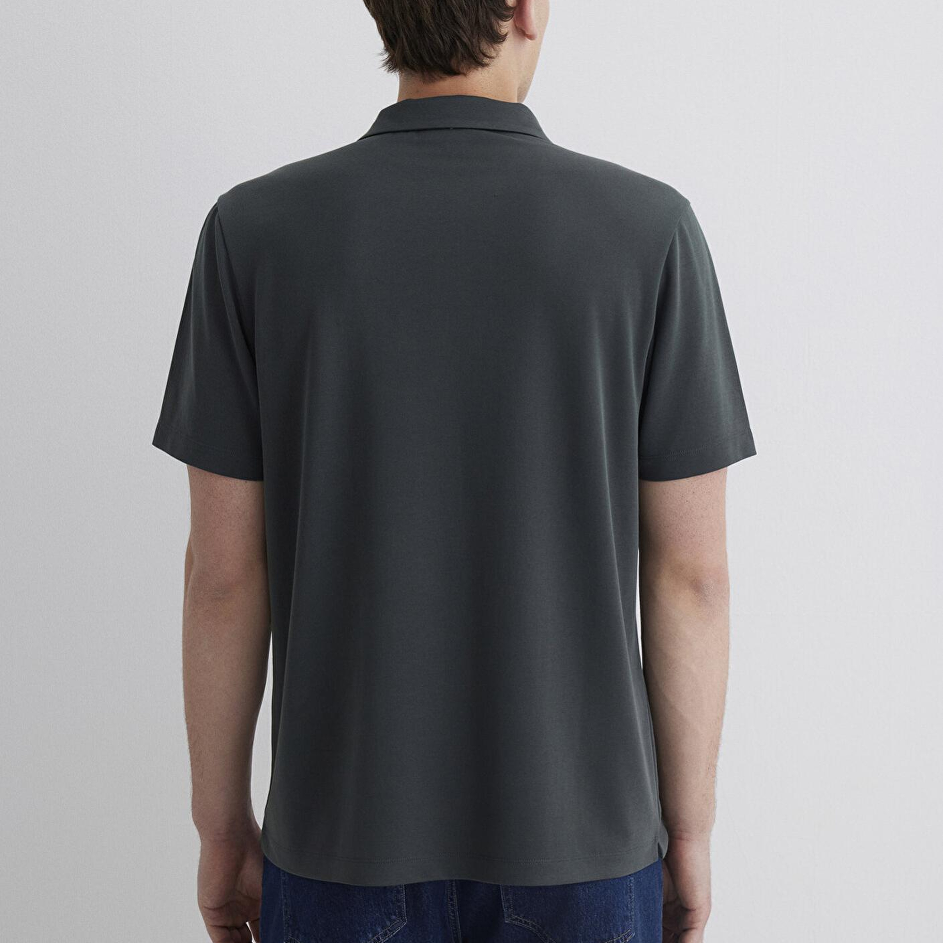 Mavi Yeşil (TENCEL™) Polo Tişört Regular Fit / Normal Kesim 0613008-85370