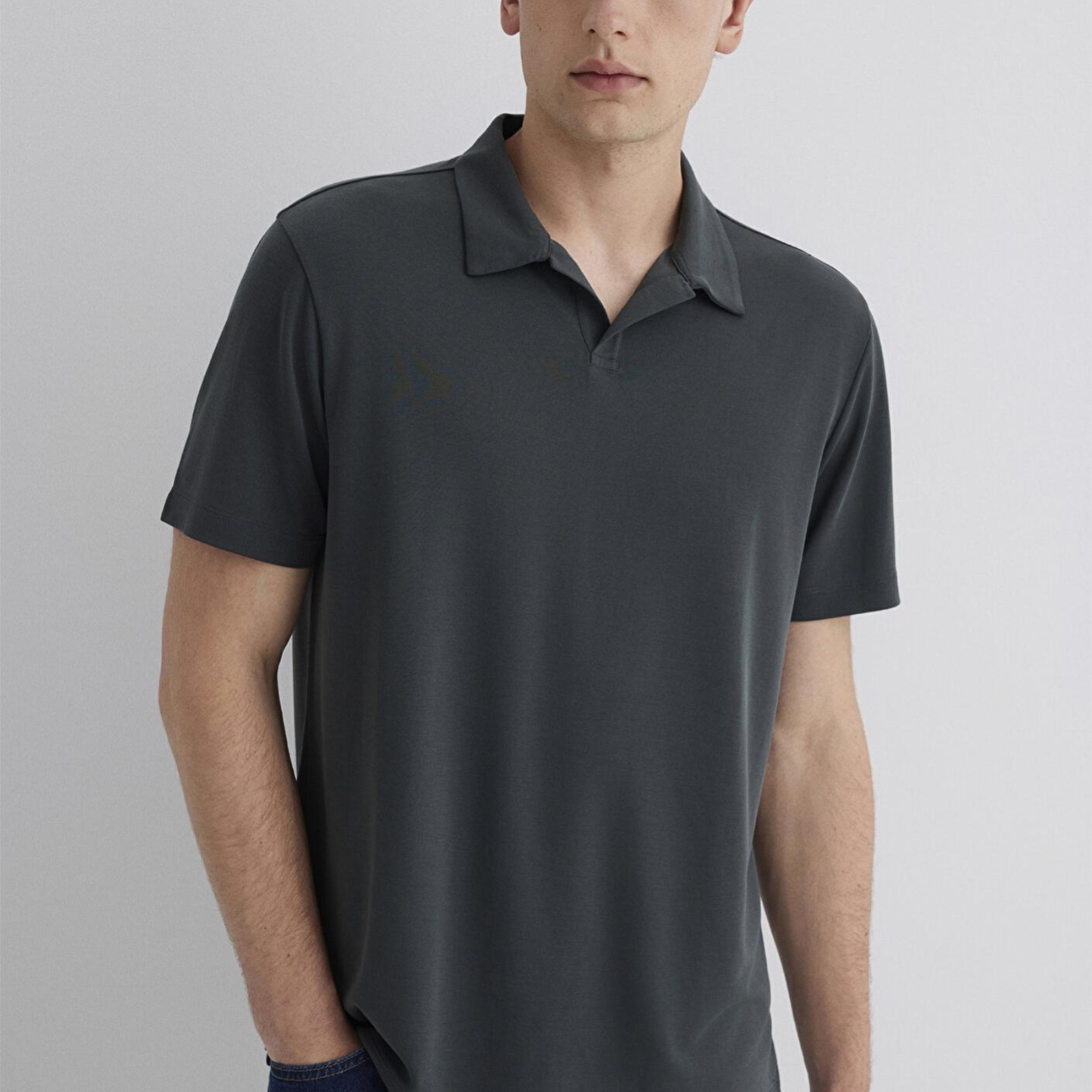 Mavi Yeşil (TENCEL™) Polo Tişört Regular Fit / Normal Kesim 0613008-85370
