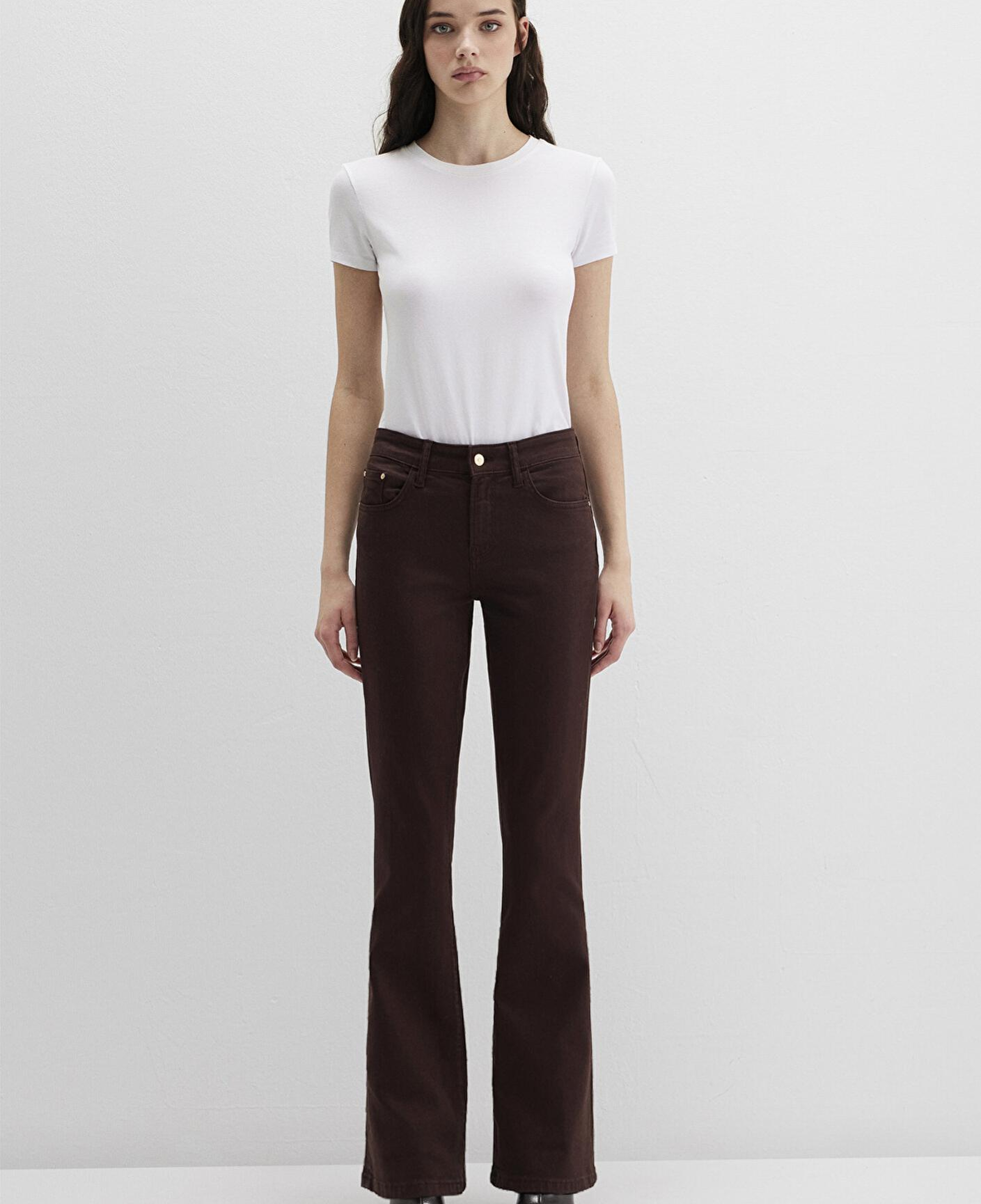 Mavi Molly Kahverengi Gabardin Pantolon 1013691199