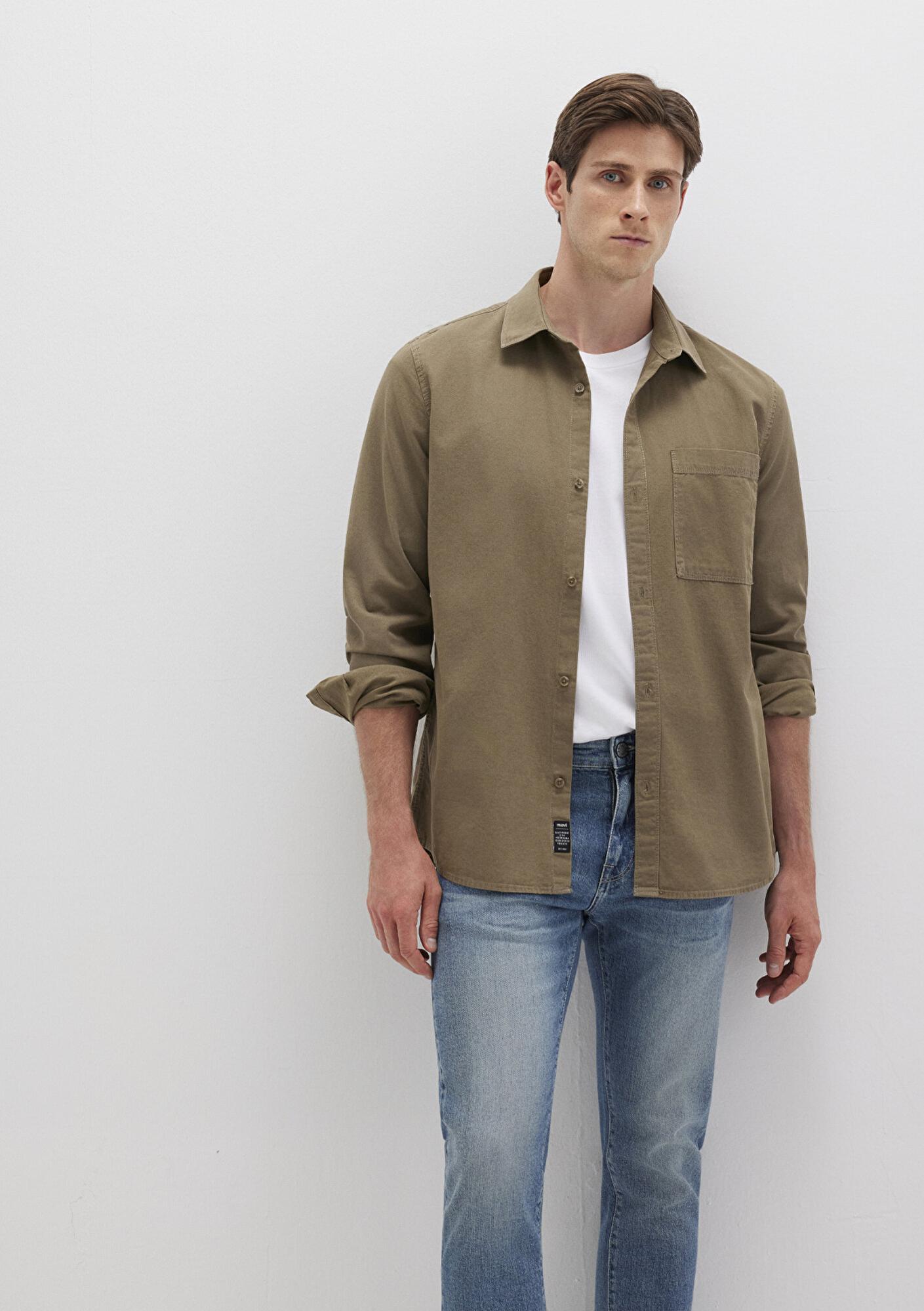 Mavi Haki Cepli Gömlek Regular Fit / Normal Kesim 0211658-71816