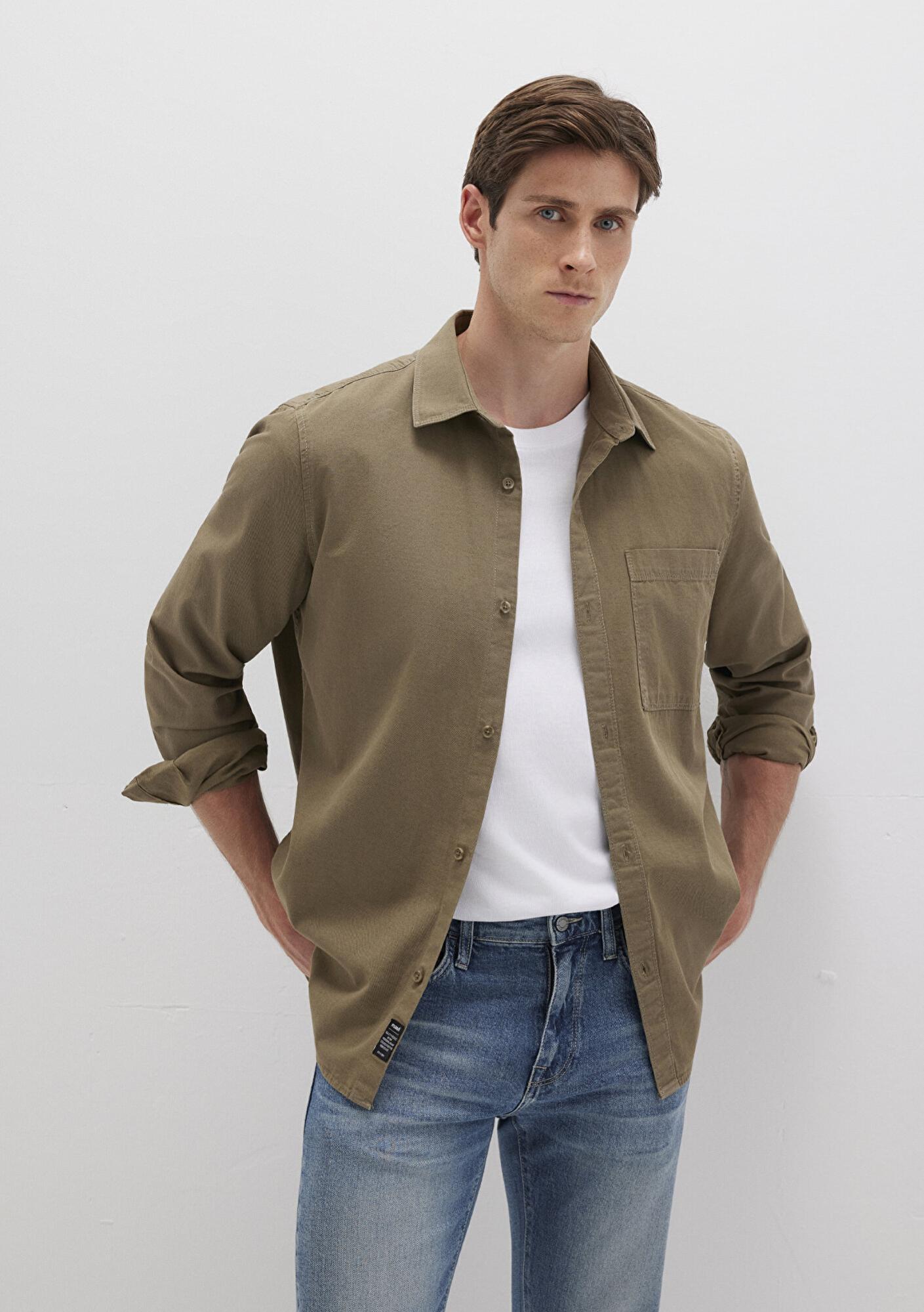 Mavi Haki Cepli Gömlek Regular Fit / Normal Kesim 0211658-71816
